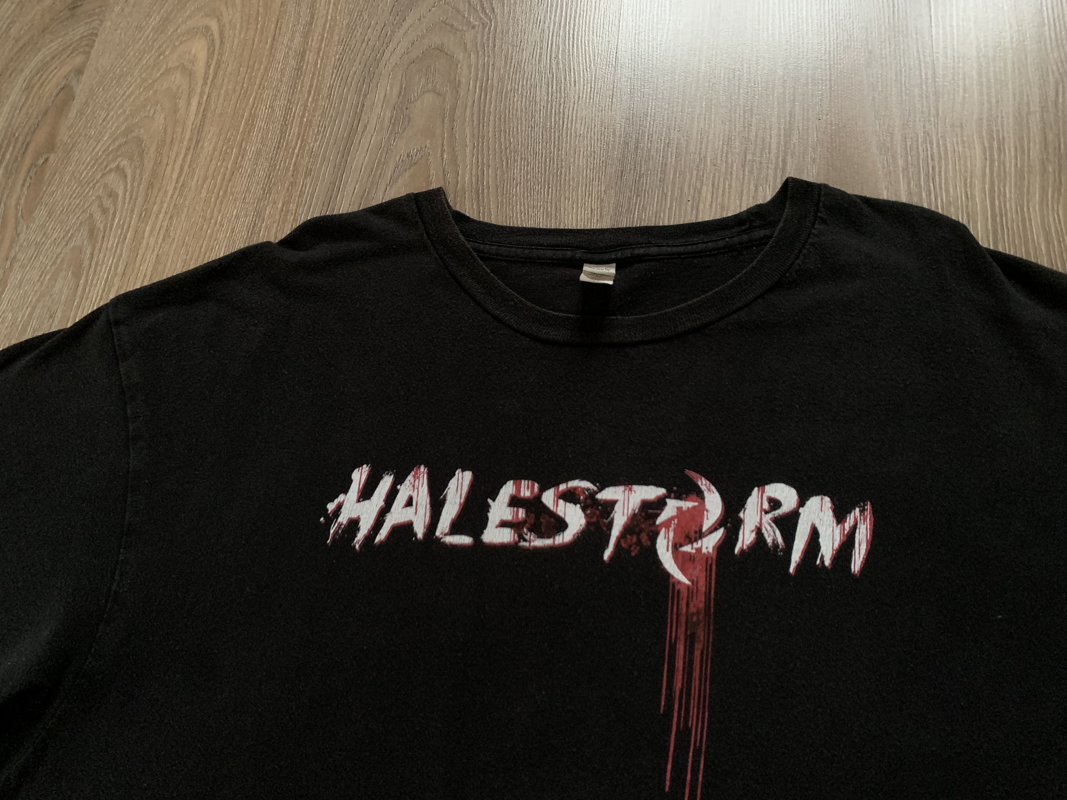 Band Tees × Tultex Halestorm Eye Of The Storm Vintage T Shirt Size US XXL / EU 58 / 5 - 4 Thumbnail
