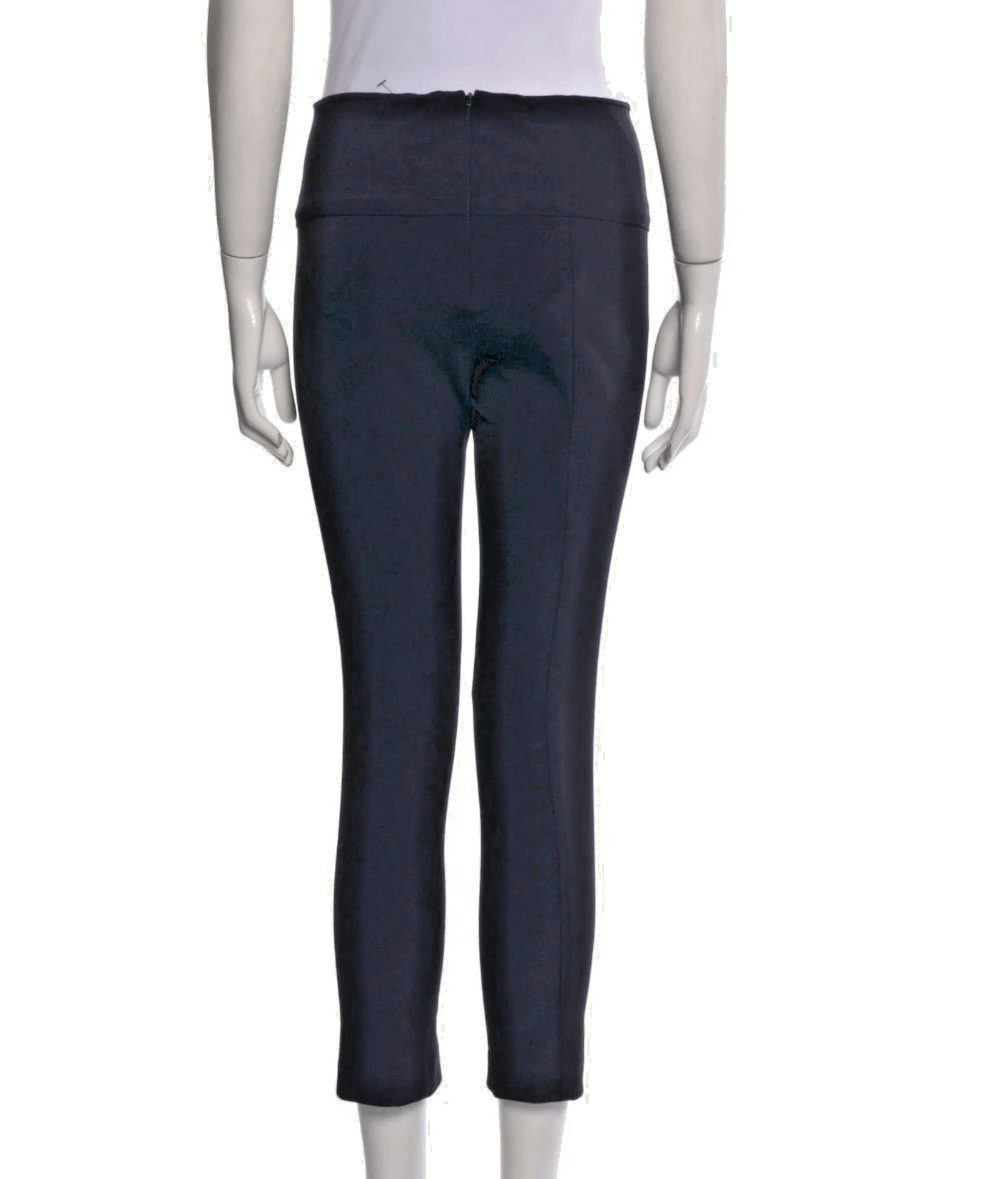 Veronica Beard Veronica Beard Cropped Pants – Size 6 – Navy – Grosgrain Tr Size 28" / US 6 / IT 42 - 6 Thumbnail