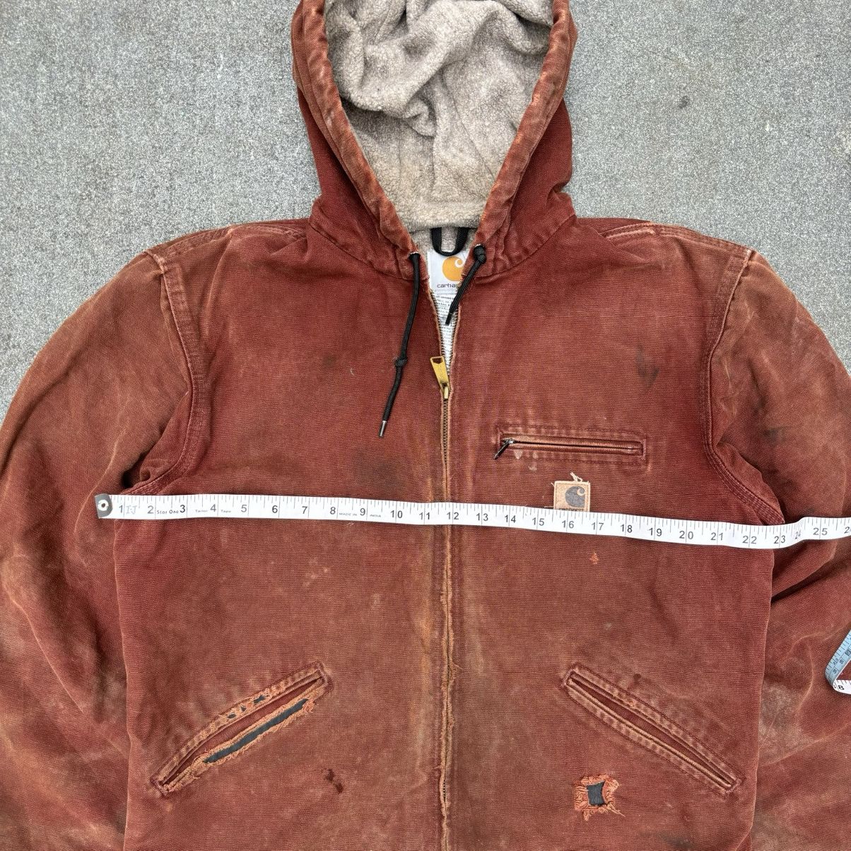Carhartt × Vintage Rare💥Vintage Carhartt Sherpa lined hooded Jacket J141 CLY Size US M / EU 48-50 / 2 - 6 Thumbnail