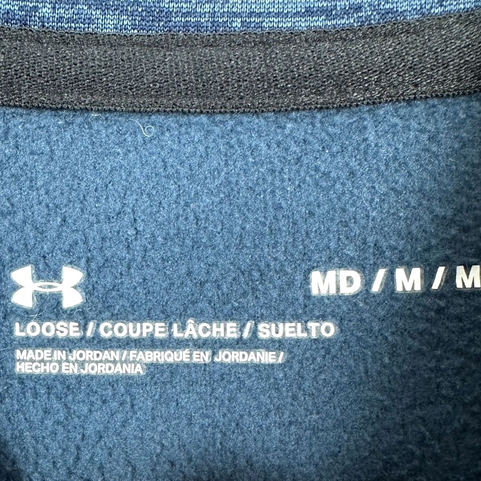 Under Armour Under Armour Sweatshirt Mens M Blue Loose Fit Quarter Zip Pullover EUC Size US M / EU 48-50 / 2 - 4 Thumbnail