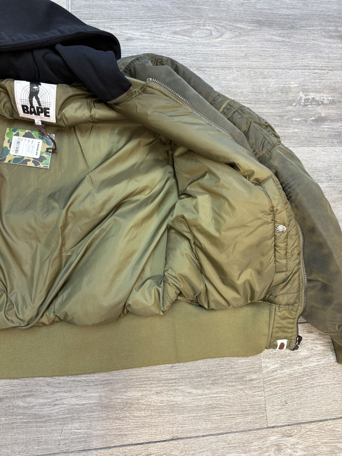 Bape BAPE Flight Jacket with Hoodie Size US L / EU 52-54 / 3 - 7 Thumbnail