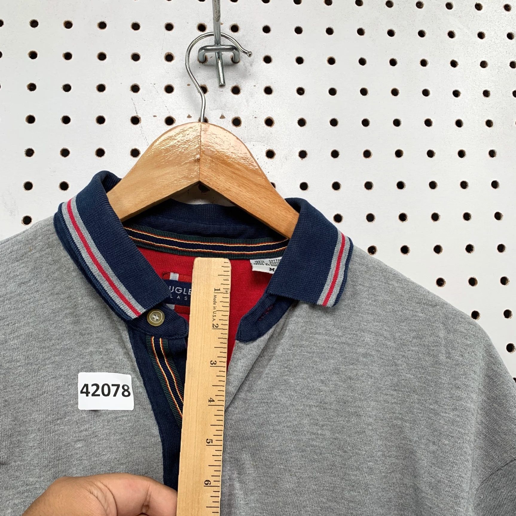 Bugle Boy VINTAGE Bugle Boy Polo Mens Medium Gray Long Sleeve Preppy 21x28.5 Polo Mens Gray 90s Preppy Mens Size US M / EU 48-50 / 2 - 6 Thumbnail