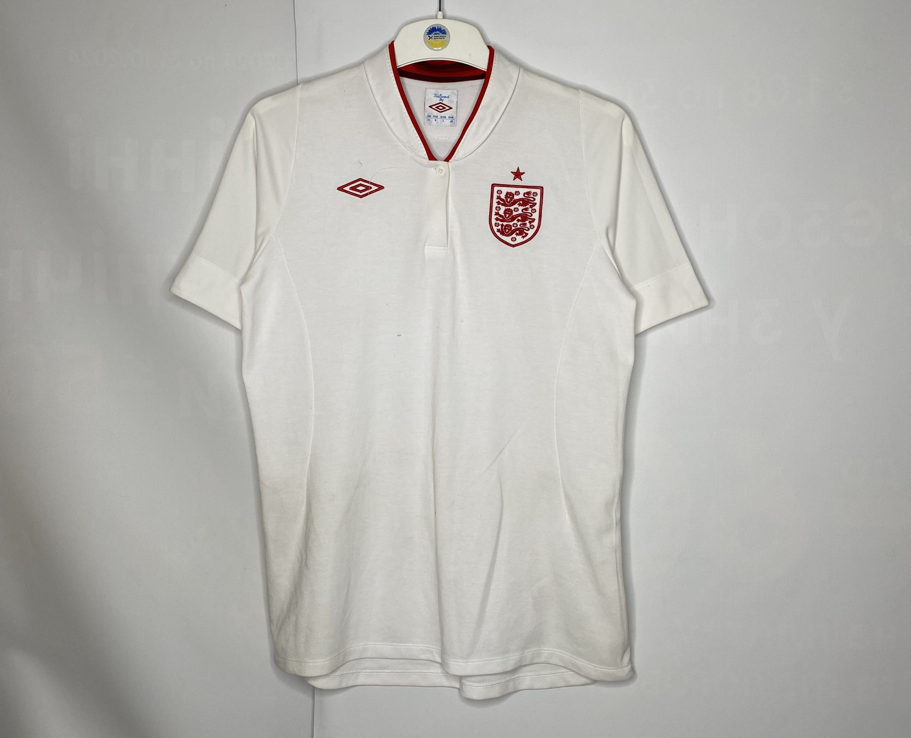 Umbro × Vintage ENGLAND 2012 2013 HOME WOMENS FOOTBALL SHIRT SOCCER JERSEY Size L / US 10 / IT 46 - 1 Thumbnail