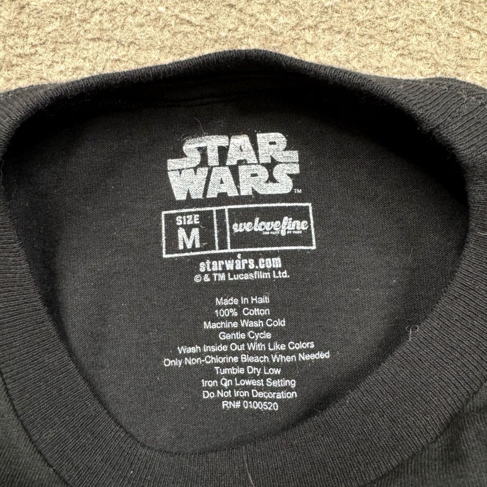 Star Wars Welovefine Star Wars Mens Shirt Black M Short Sleeve Tee Crew Neck Tee Size US M / EU 48-50 / 2 - 7 Thumbnail