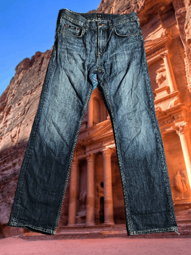 Hugo Boss × Vintage Vintage Baggy Washed Denim Jeans Wide leg Y2K Size US 32 / EU 48 - 1 Thumbnail