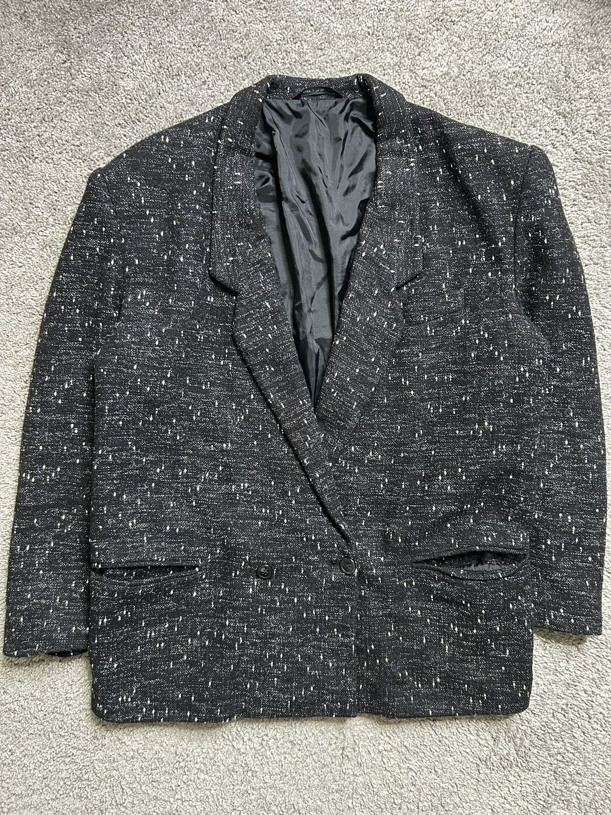 Vintage Vintage 70s Wool Double Breasted Coat 1970s Size 38R - 1 Thumbnail