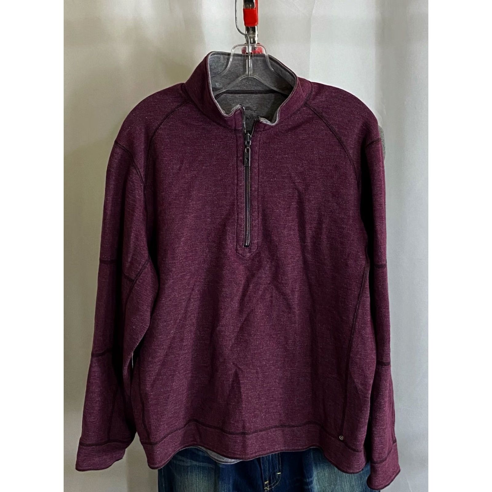 Tommy Bahama Tommy Bahama Sweater Plum Reversible Zip Medium M Mens Size US M / EU 48-50 / 2 - 2 Thumbnail