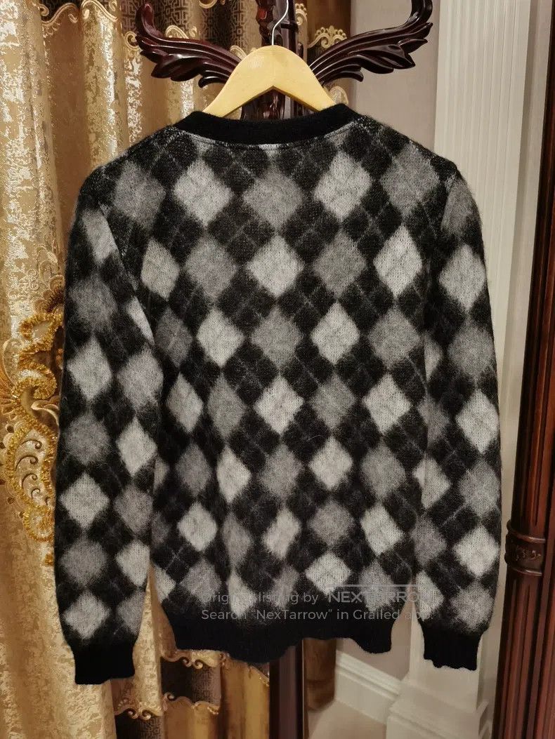 Saint Laurent Paris Saint Laurent Paris Herringbone Knit Cardigan i Size US M / EU 48-50 / 2 - 3 Thumbnail