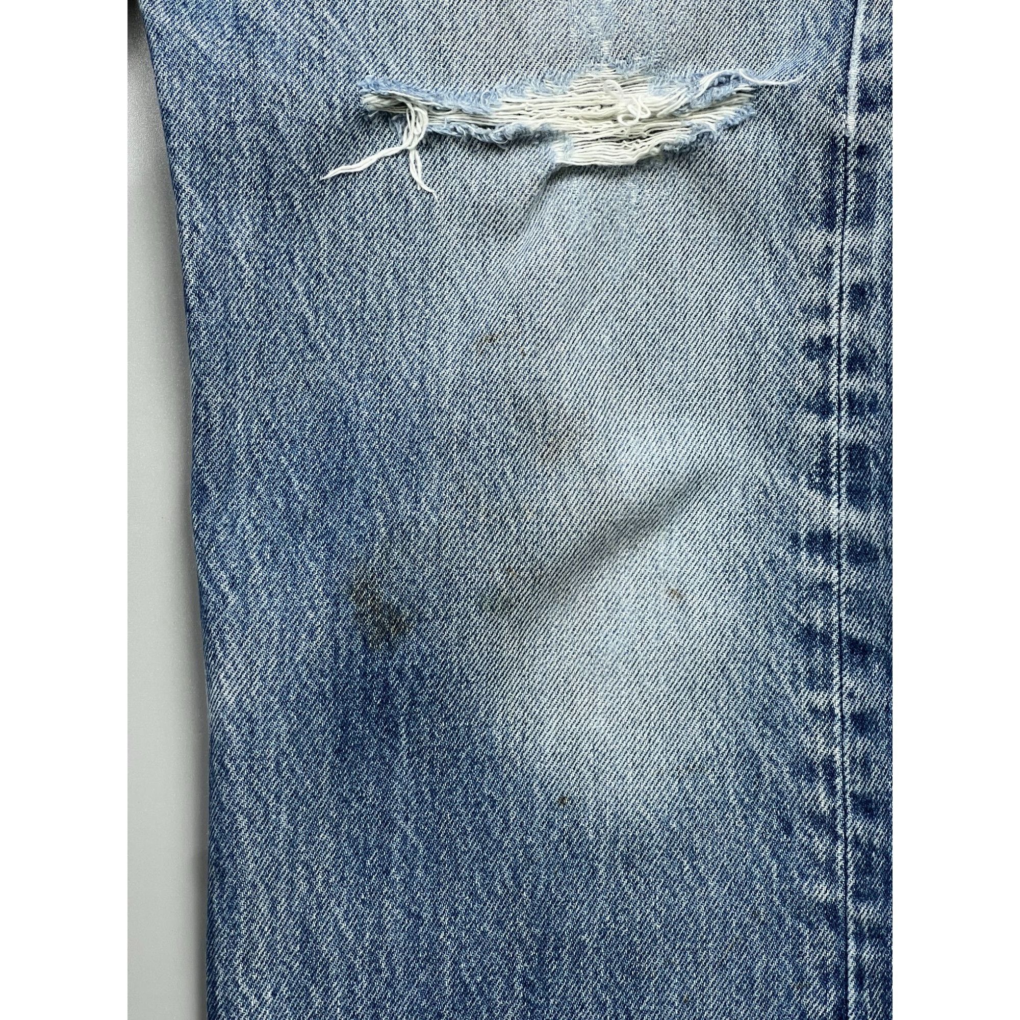 Levi's Levi’s 501xx Made In USA Distressed Denim Jeans (Y0890) Size US 34 / EU 50 - 3 Thumbnail