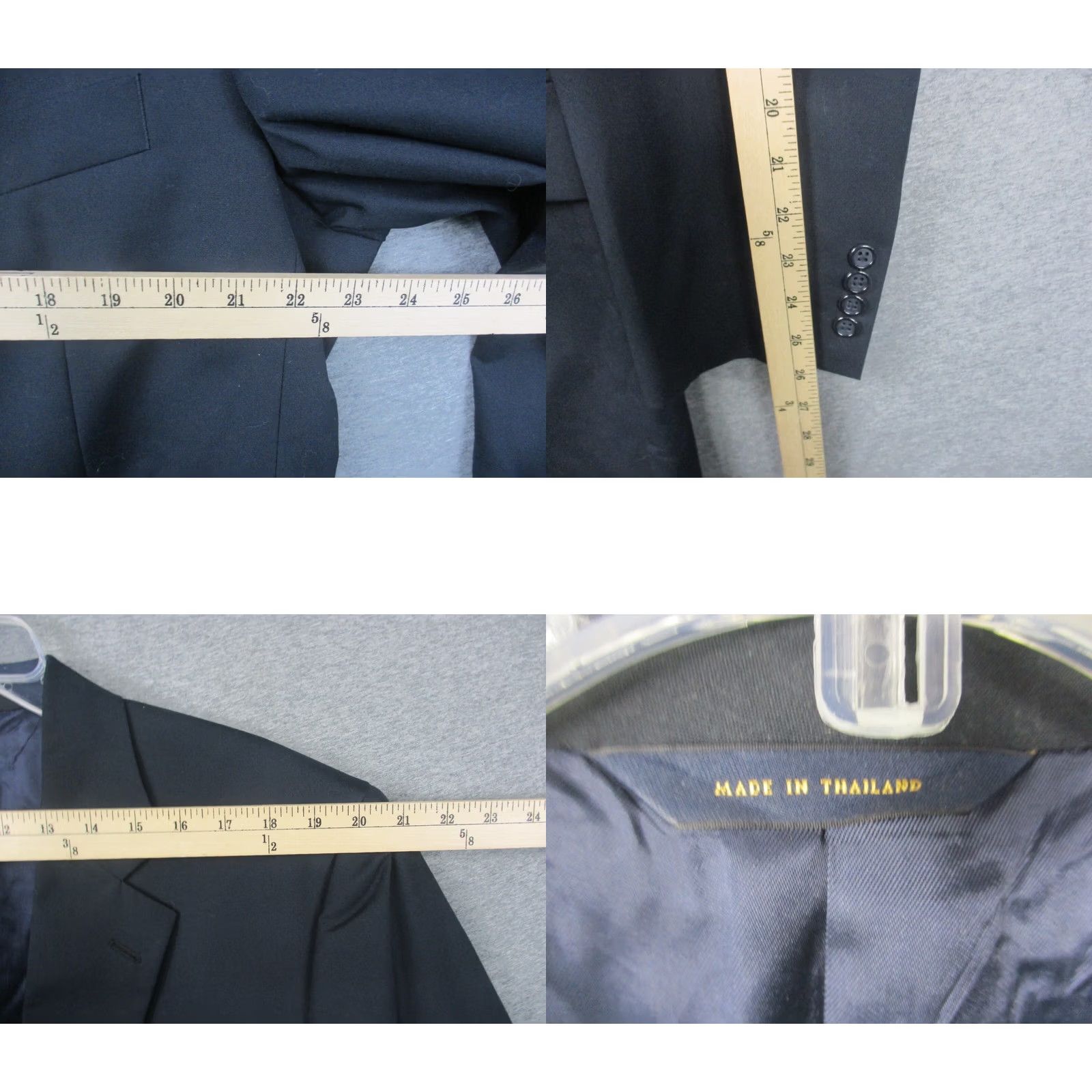 Brooks Brothers Brooks Brothers Coat Mens 46 Blue Blazer 46L Gray Sports EUC Size 46R - 8 Thumbnail