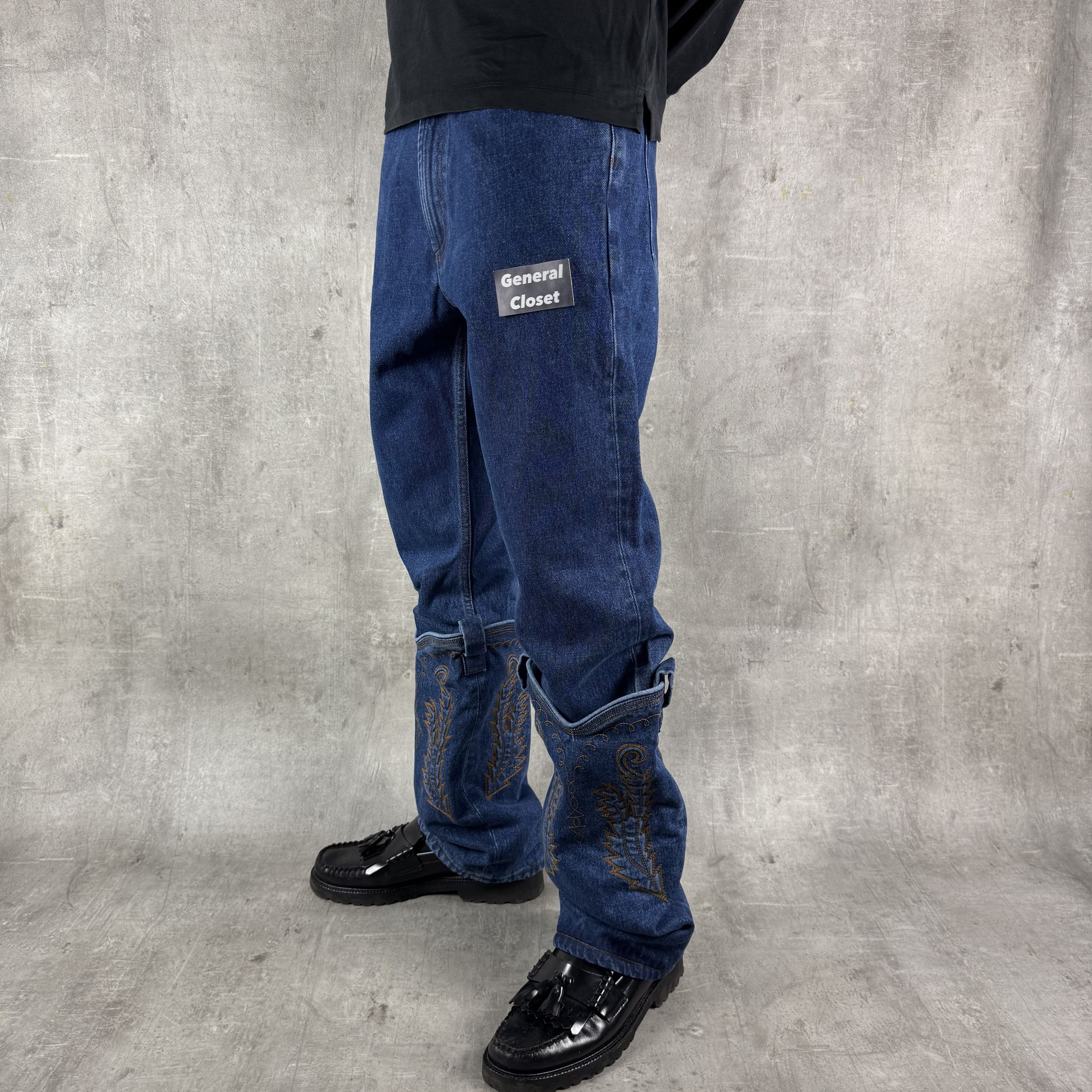 Y/Project Y/PROJECT Convertible Cowboy Cuff Jeans Size US 29 - 3 Thumbnail