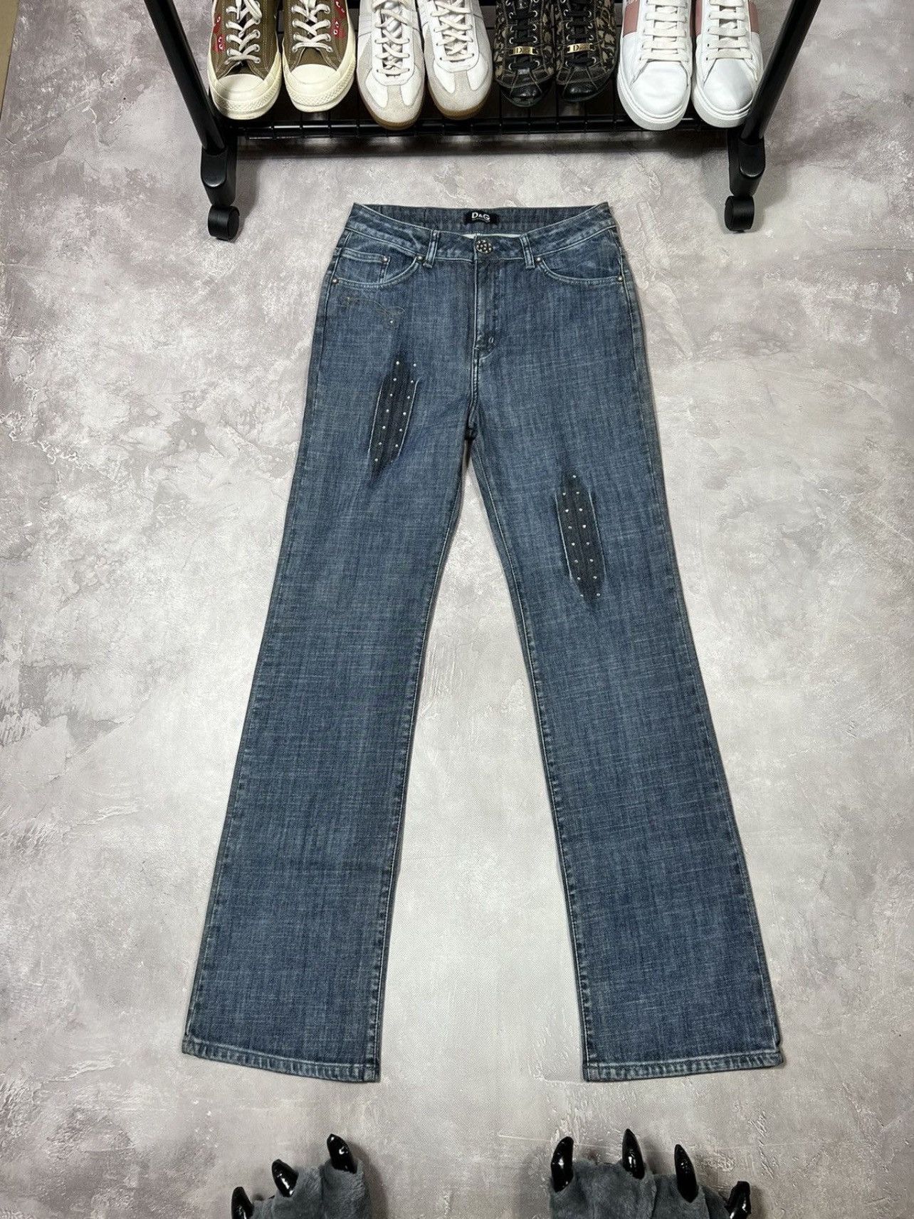 Dolce & Gabbana × Vintage Vintage Dolce Gabbana Distressed Jeans Size 33" - 6 Thumbnail
