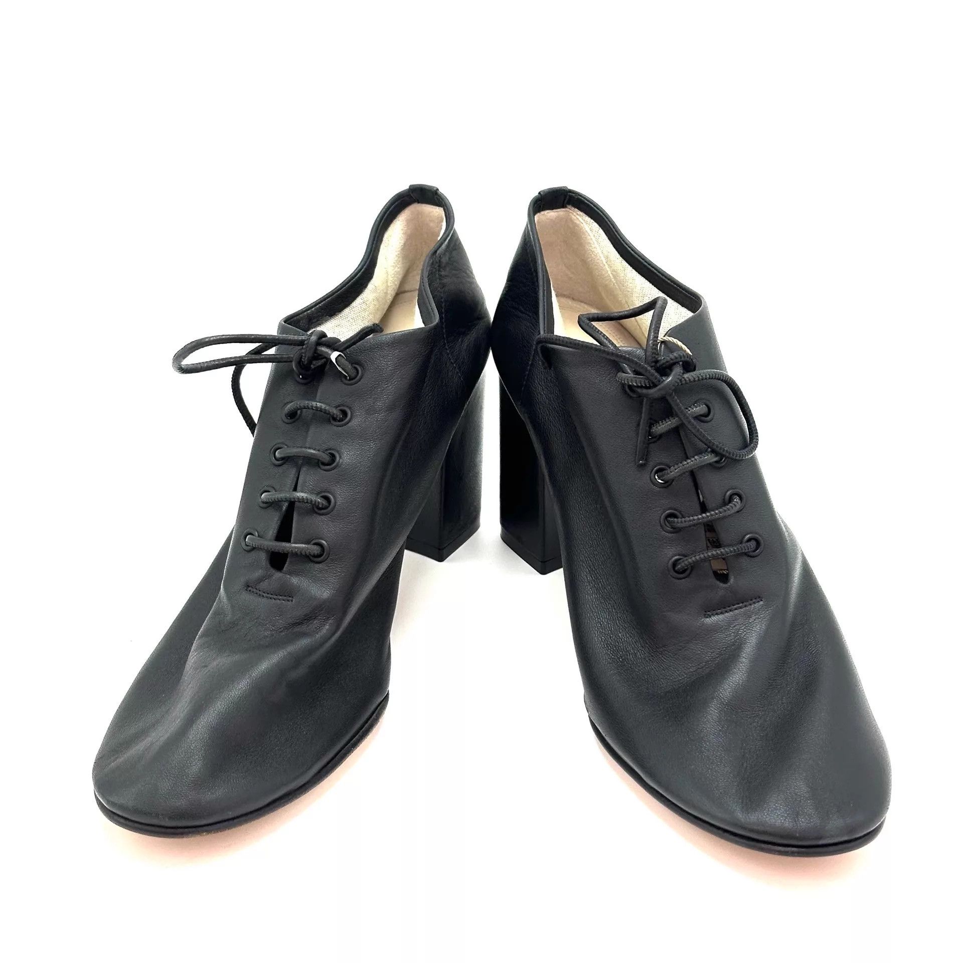 Celine CELINE Lace-up Block Heel Shoes 39 (98) Size US 8.5 / IT 38.5 - 5 Thumbnail