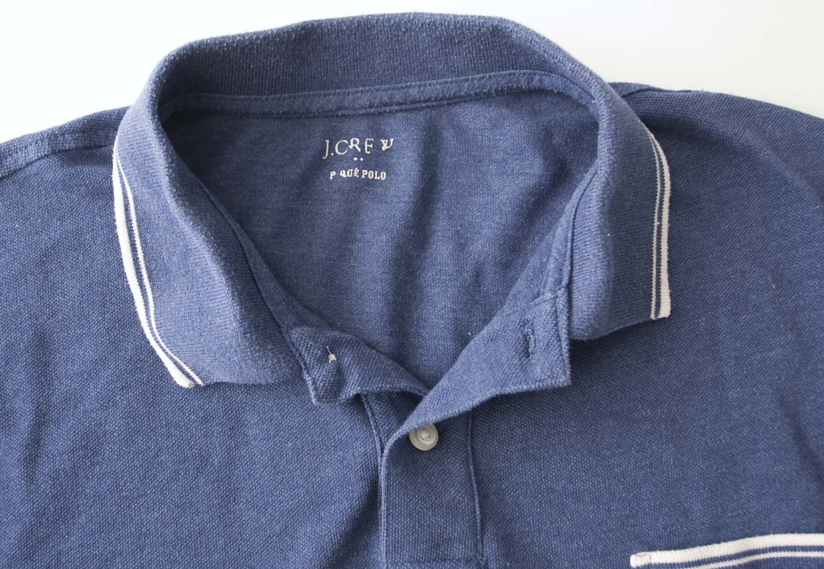 J.Crew J Crew Pique Polo Size XL Blue Pocket Size US L / EU 52-54 / 3 - 4 Thumbnail