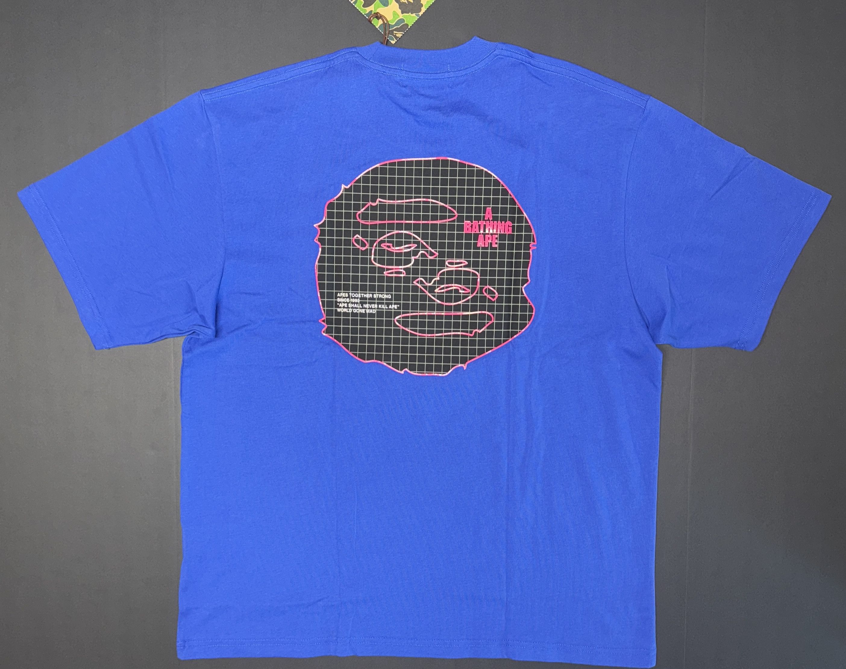 Bape BAPE Ape Head Relaxed Fit Tee Blue Size US M / EU 48-50 / 2 - 2 Thumbnail