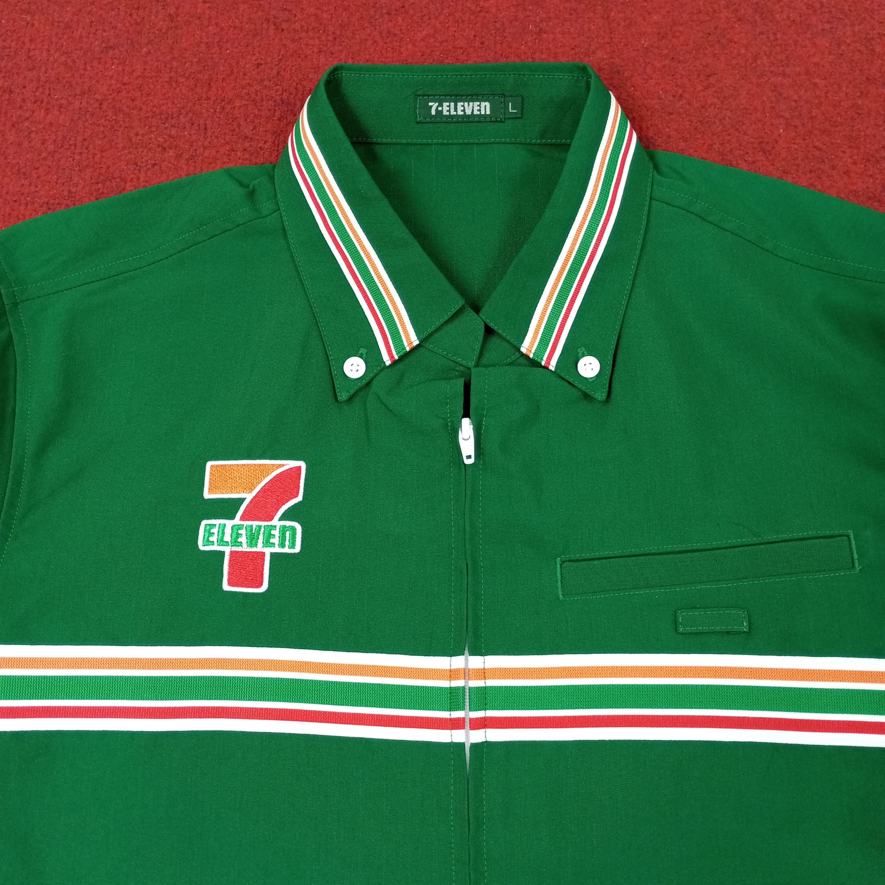 Japanese Brand × Vintage 7 Eleven Japanese Workers Uniform Jacket Size US M / EU 48-50 / 2 - 2 Thumbnail