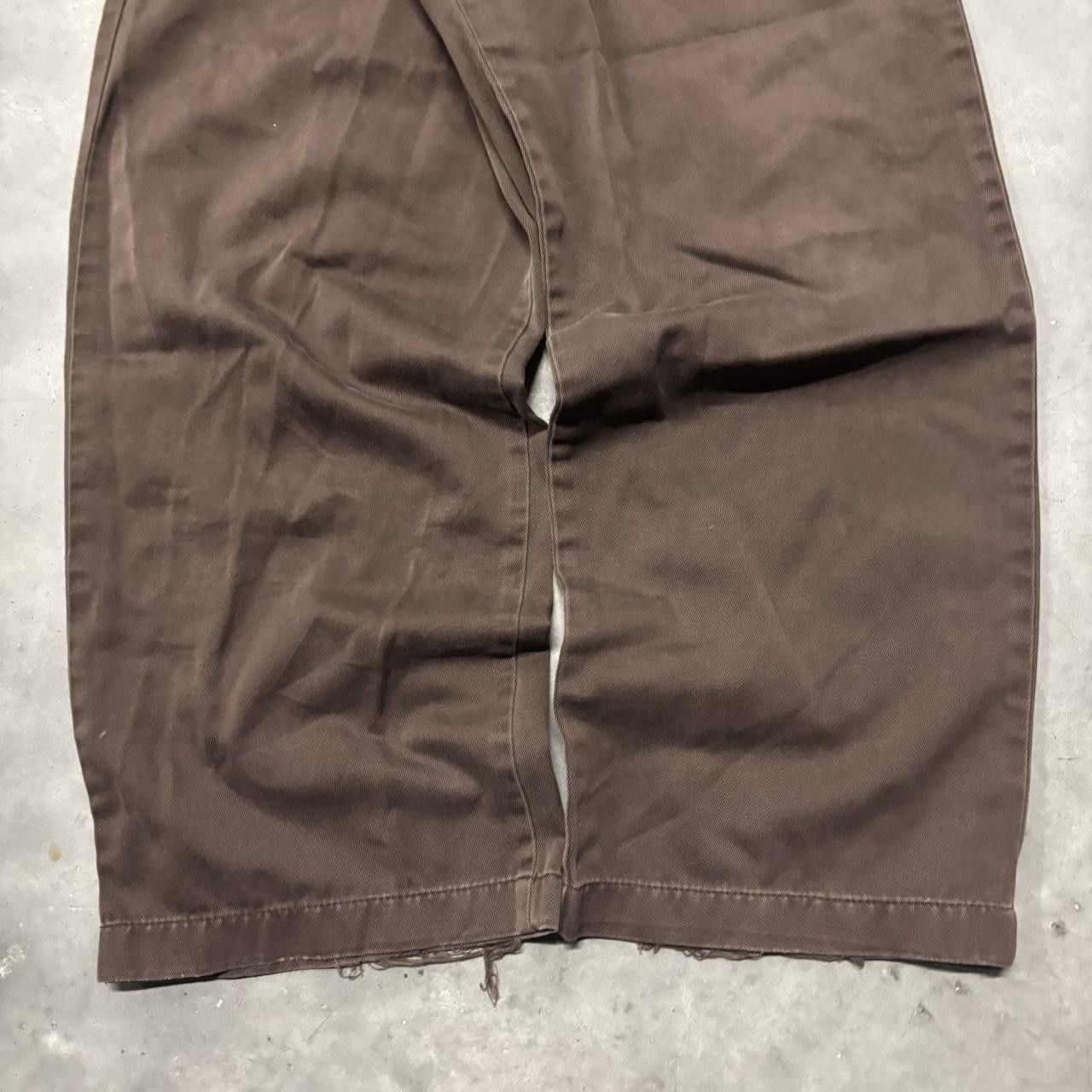 Japanese Brand × Vintage Crazy Vintage Y2K/2000s Brown Essential Casual Pants! Size US 36 / EU 52 - 6 Thumbnail