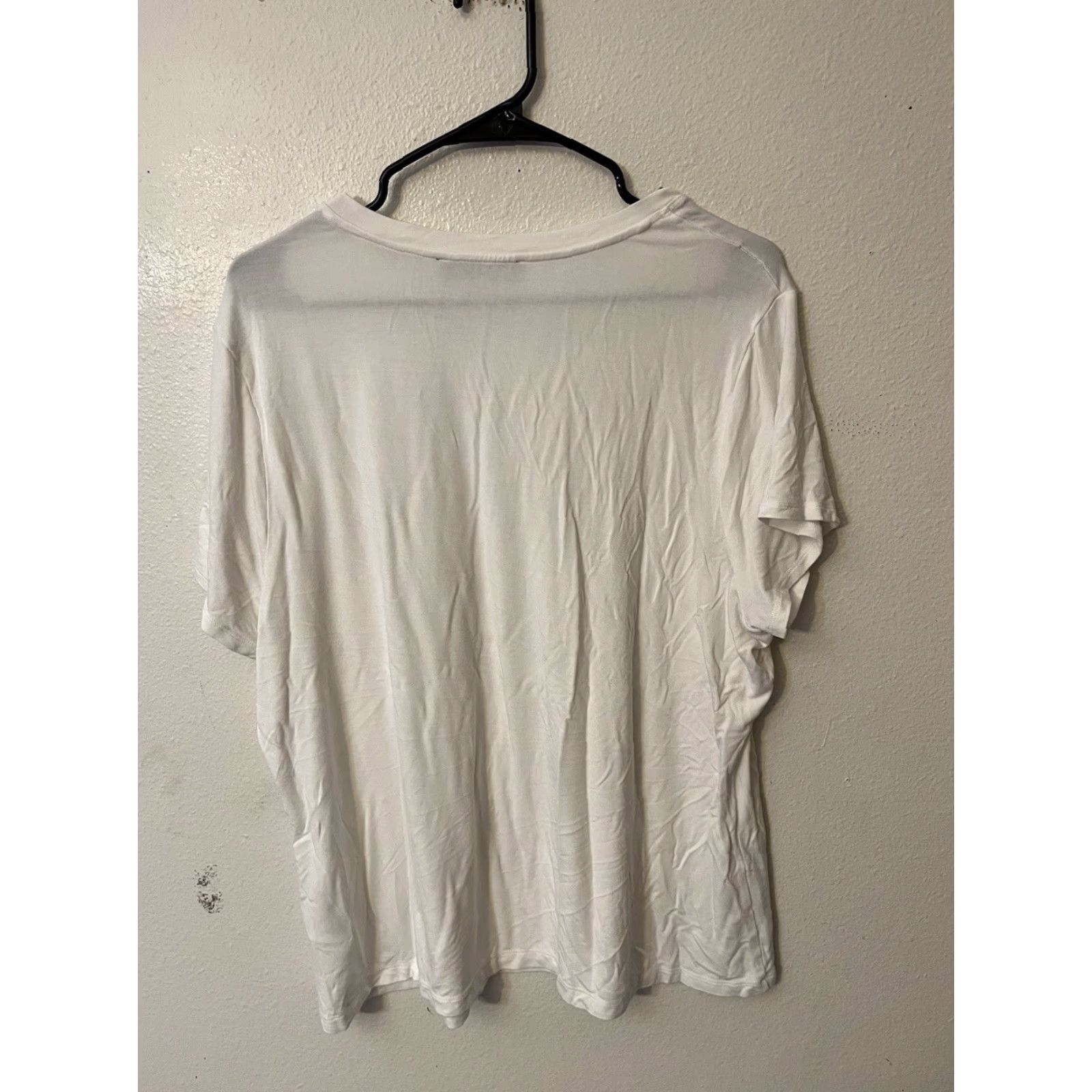 Nicole Miller Nicole Miller White Crew Neck Basic T-Shirt XL Women’s Everyday Essential Size XL / US 12-14 / IT 48-50 - 2 Thumbnail