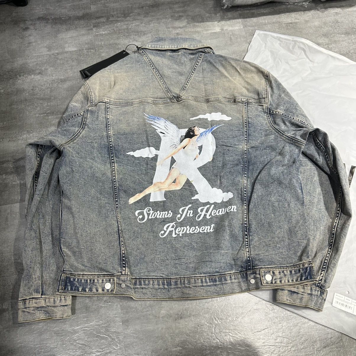 Represent Clo. Represent Storms In Heaven Denim Jacket Size US L / EU 52-54 / 3 - 2 Thumbnail