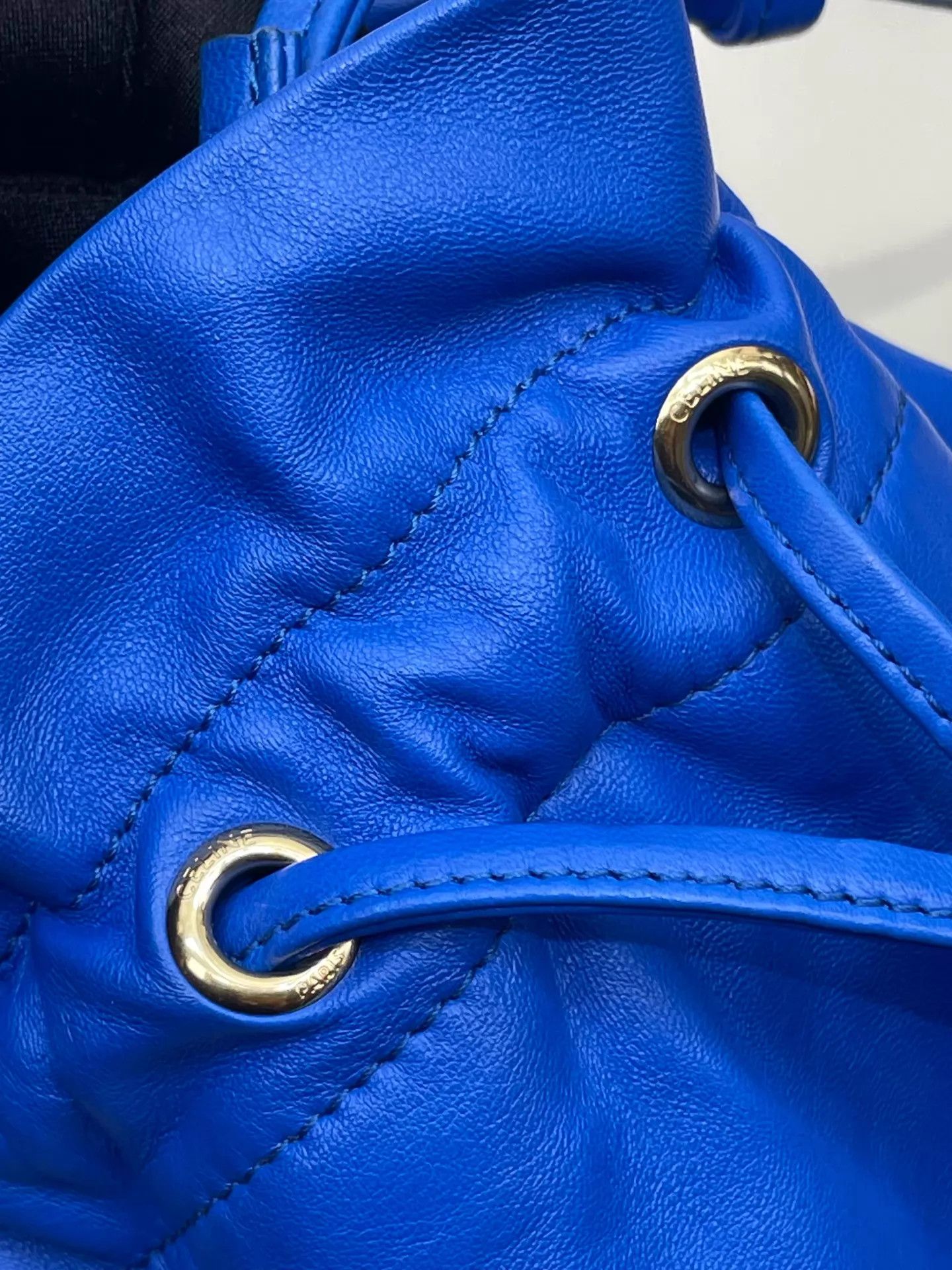 Celine Celine Crystal Pouch Drawstring Pouch Blue New Dust Bag Size ONE SIZE - 7 Thumbnail