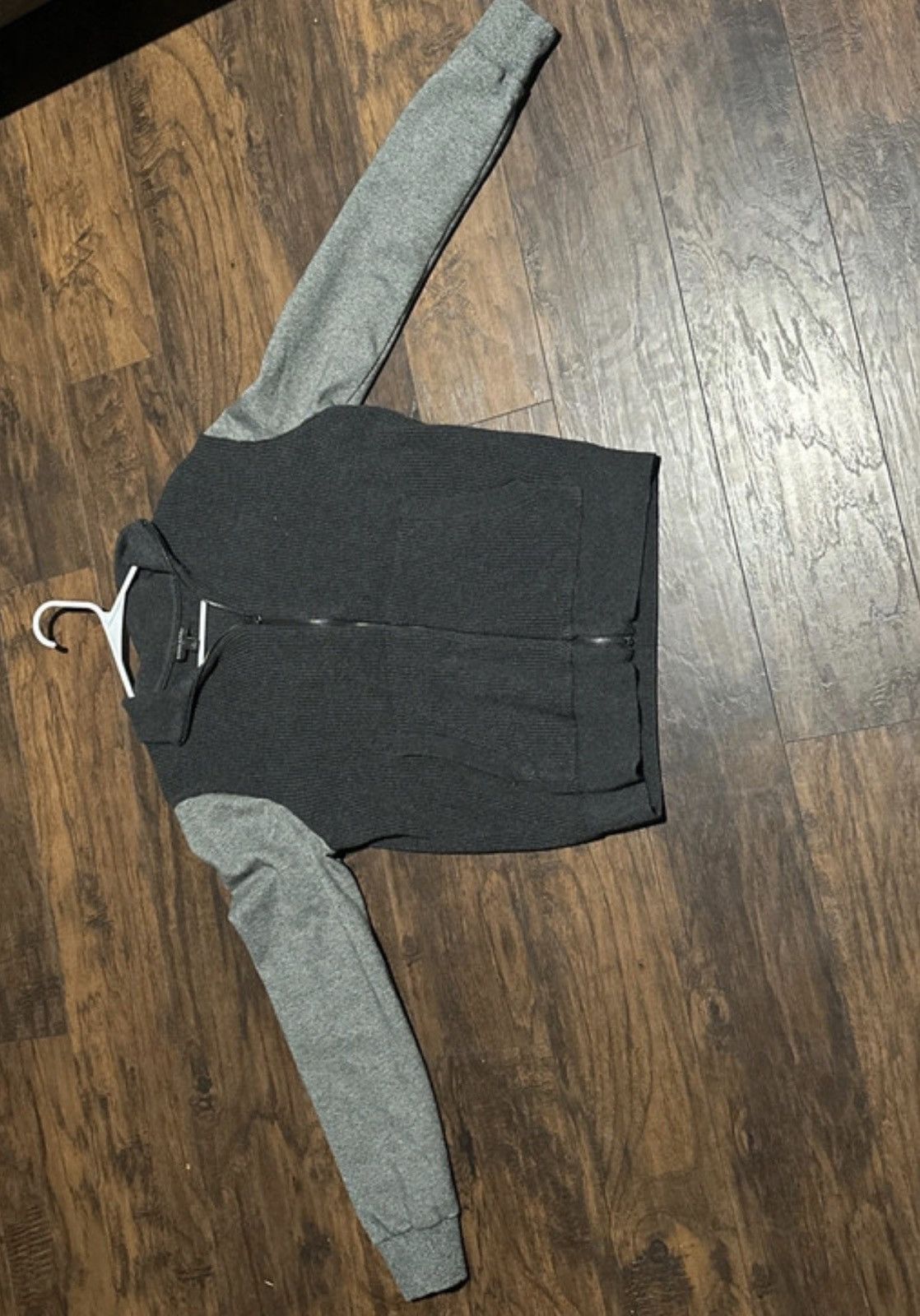 Banana Republic Banana Republic Men's Gray Wool Blend Full Zip Sweatshirt Size US L / EU 52-54 / 3 - 1 Thumbnail
