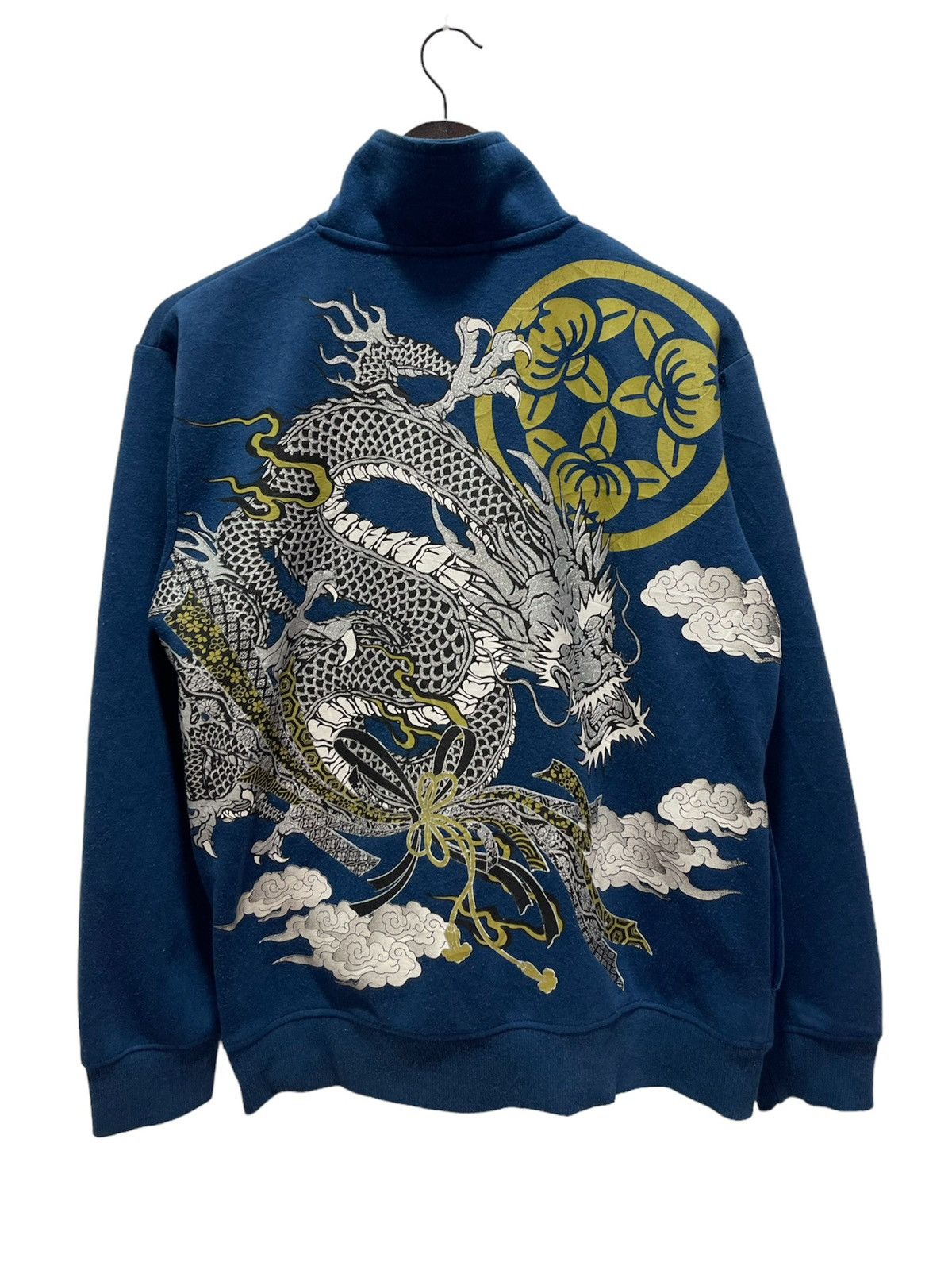 Dragonfly × Japanese Brand × Vintage JAPANESE STYLE DRAGONFLY BIG LOGO PRINTED ZIP UP SWEATER Size US S / EU 44-46 / 1 - 1 Thumbnail
