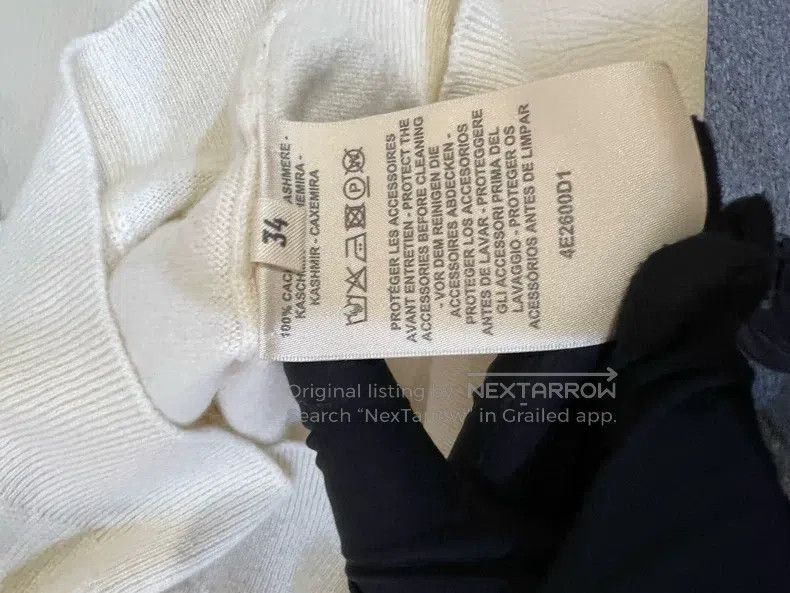 Hermes Hermes Ivory Knit Short Sleeve Size XXS / US 00 / IT 34 - 4 Thumbnail
