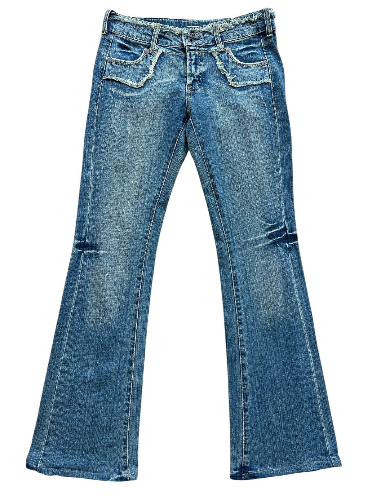 Japanese Brand Sweet Camel Lowrise Bootcut Flare Denim Jeans 30x32 Size 30" / US 8 / IT 44 - 2 Thumbnail