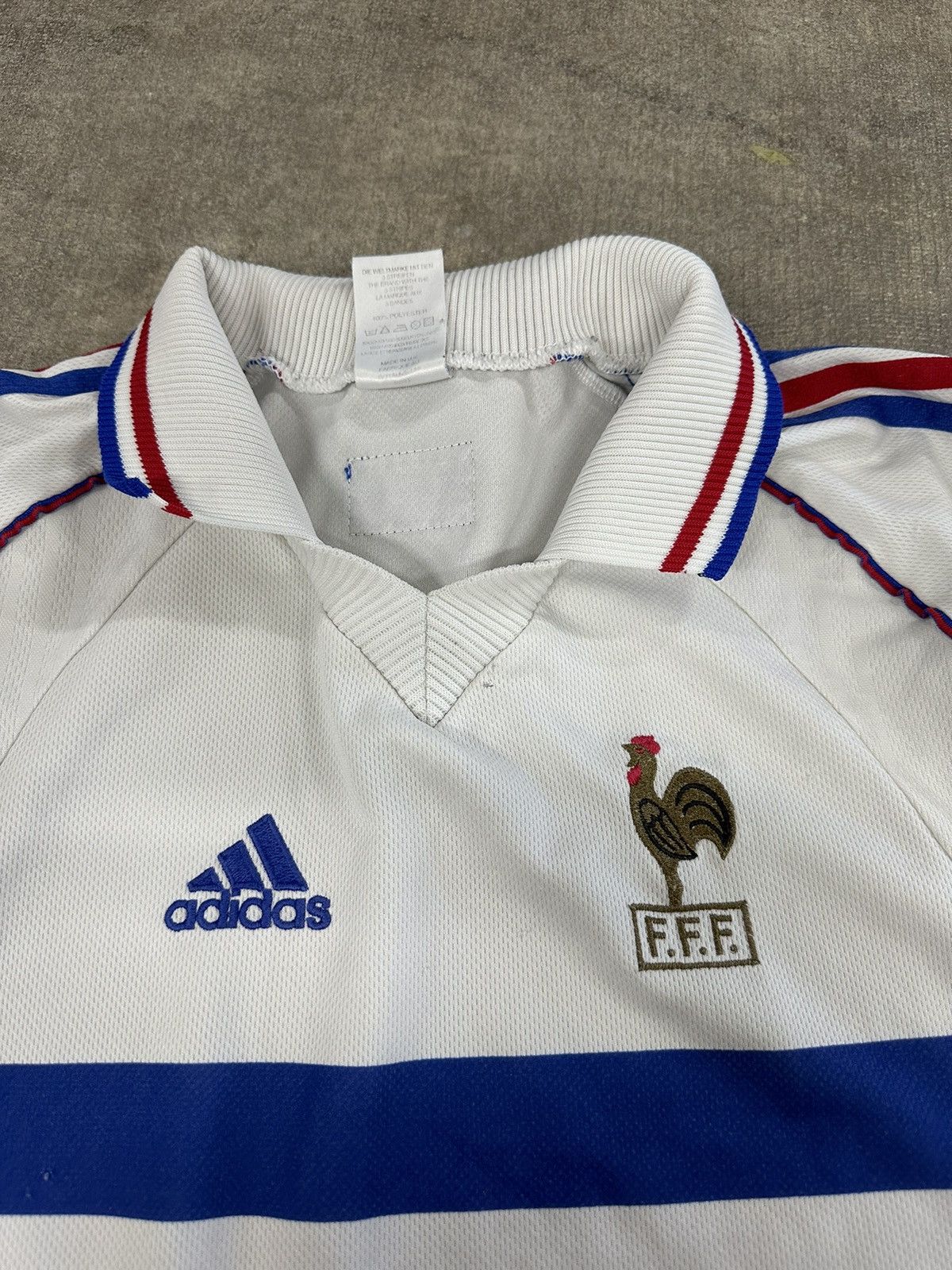 Adidas × Vintage Vintage 1998 Adidas 98-00 France World Cup Soccer Jersey Size US XL / EU 56 / 4 - 8 Thumbnail