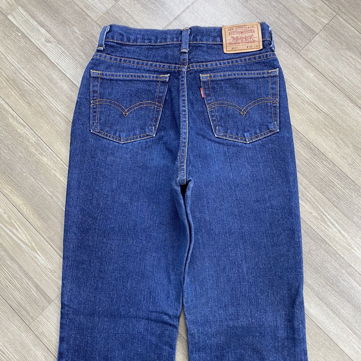 Levi's Vintage Clothing 🇯🇵1990s Vintage Levis W517 Japan 29x32 Bootcut Flared Jeans Size 29" - 12 Thumbnail
