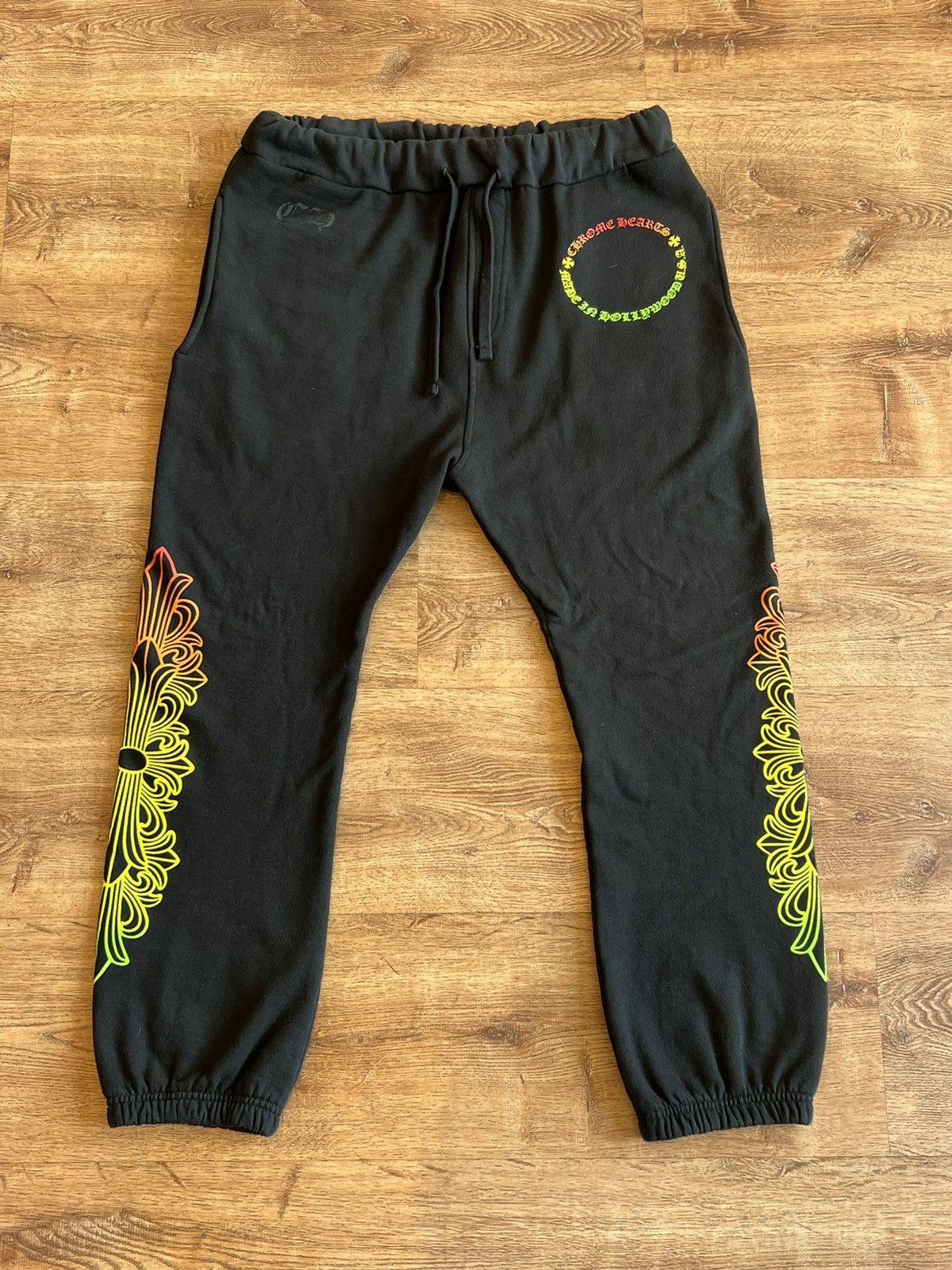 Image of Chrome Hearts Gradient Sweatpant Joggers in Black, Men's (Size 34)