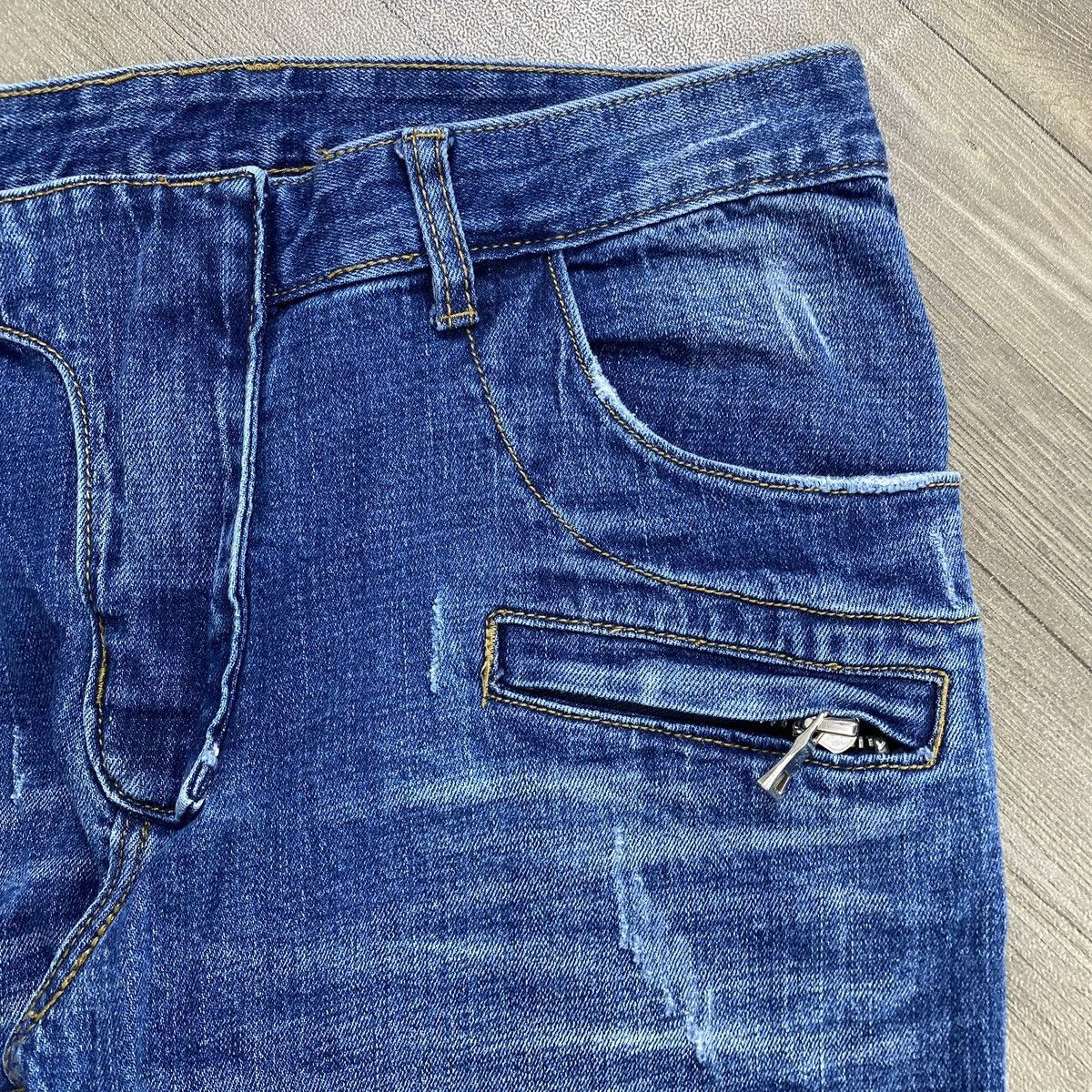 Japanese Brand Iconic Moto Biker Denim Size US 32 / EU 48 - 6 Thumbnail