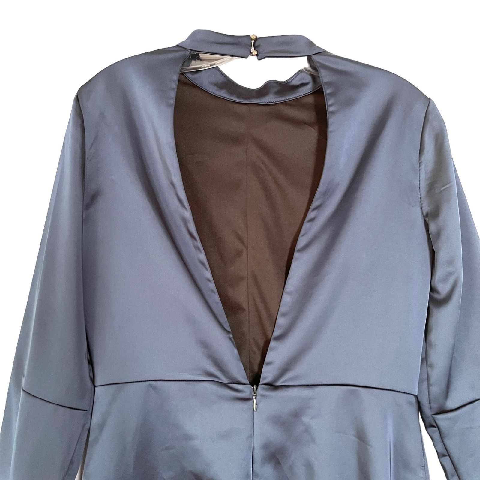 Zara Zara womens sateen open back dress bell sleeve Medium Size M / US 6-8 / IT 42-44 - 13 Thumbnail