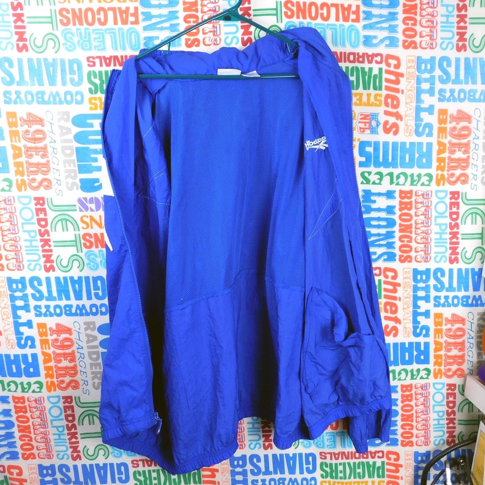 Reebok 90s Reebok Windbreaker Size 2XL Blue Shoulder Logo Kamikaze Size US XXL / EU 58 / 5 - 4 Thumbnail