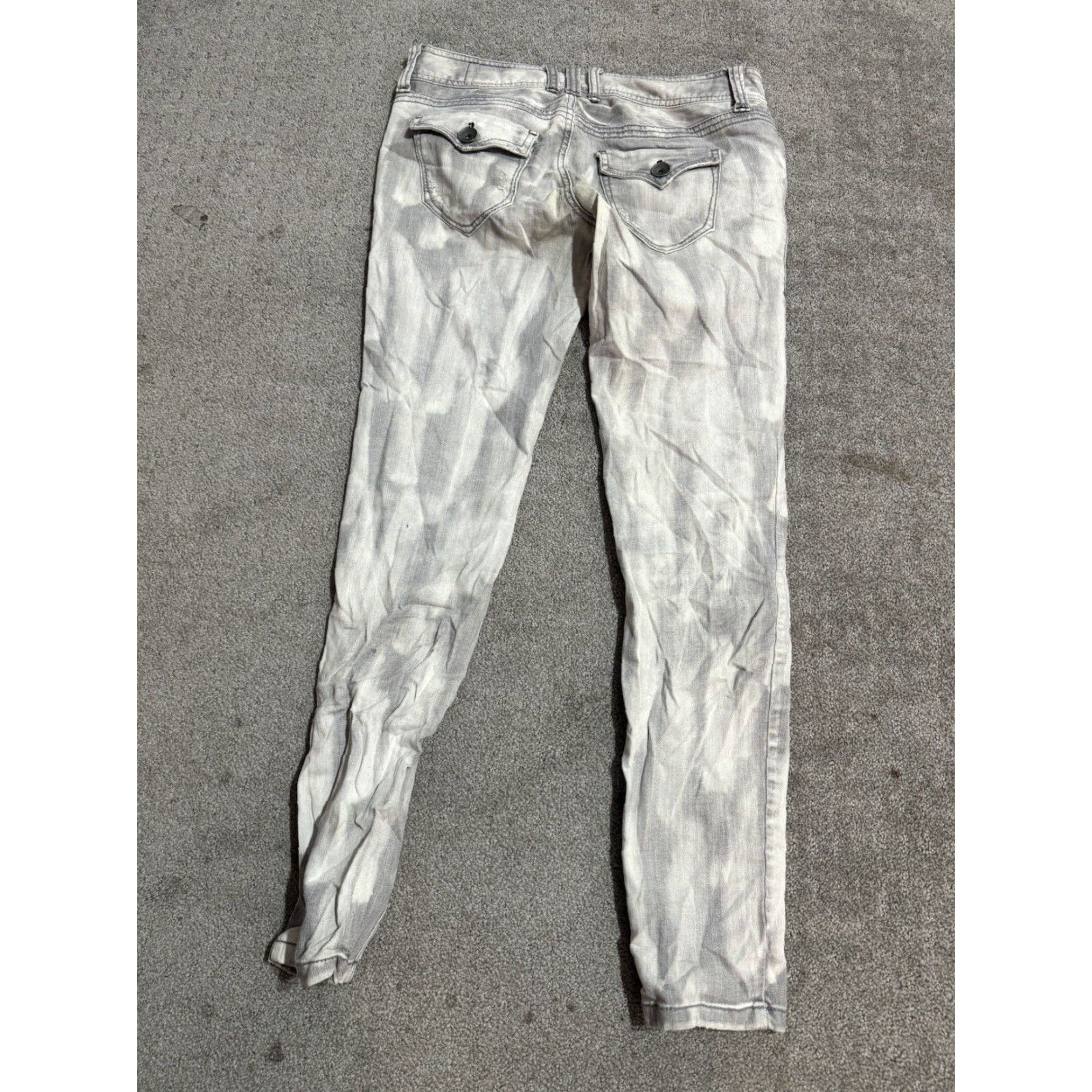 DKNY DKNY Jeans Womens Skinny Gray Ankle Zipper Size 26 City 5-Pocket Denim Cotton Blend Modern Regular Womens Size 26" / US 2 / IT 38 - 3 Thumbnail