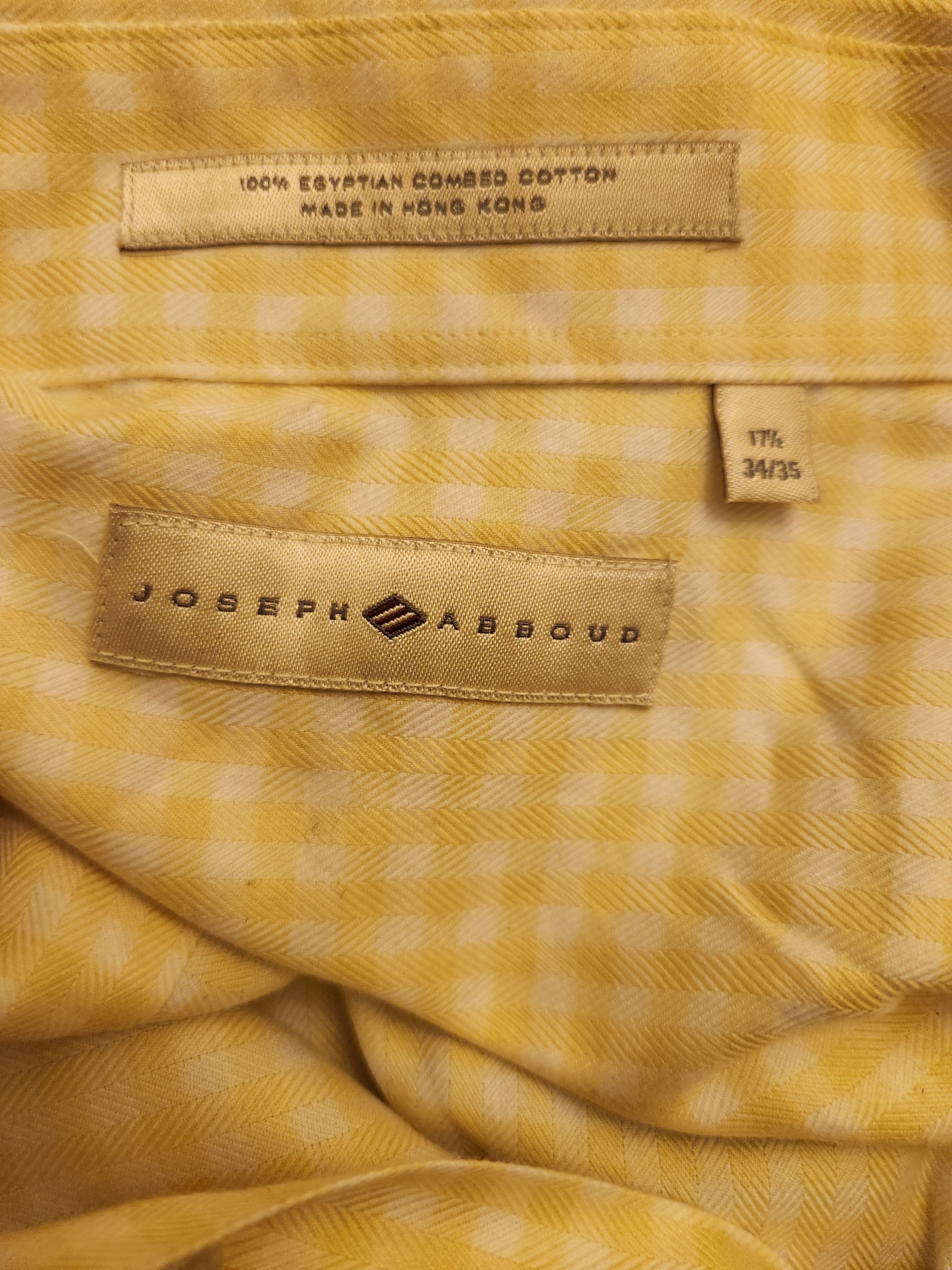 Joseph Abboud Lot of 2 Vintage 100% Cotton Shirts Size US XL / EU 56 / 4 - 3 Thumbnail