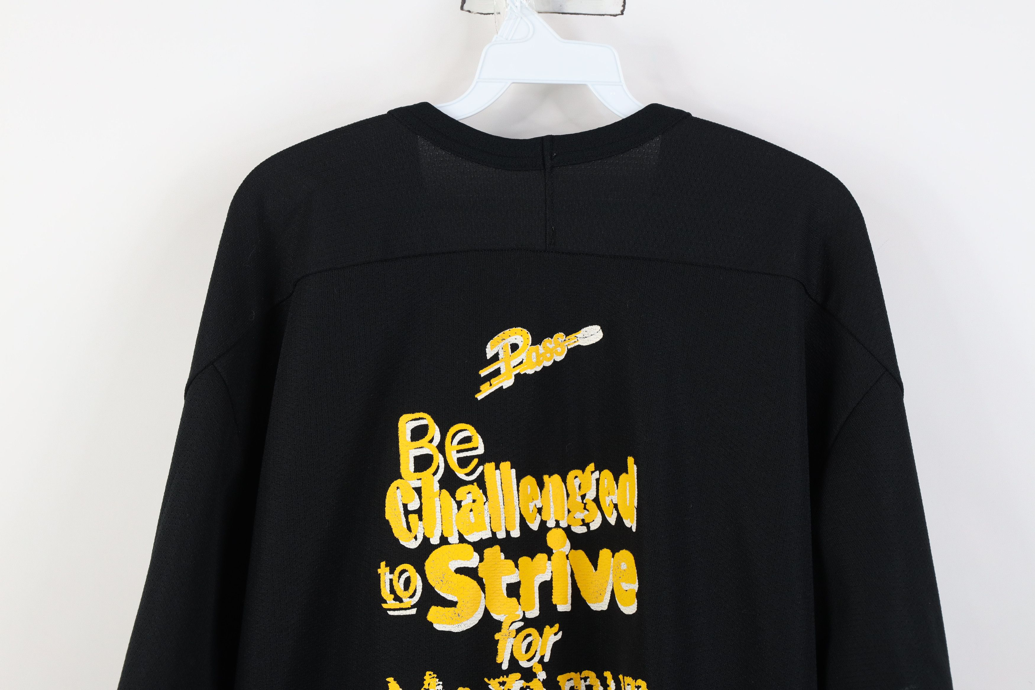 Vintage Vintage 90s Toronto Pass Hockey Jersey Black Air Knit Size US L / EU 52-54 / 3 - 15 Thumbnail