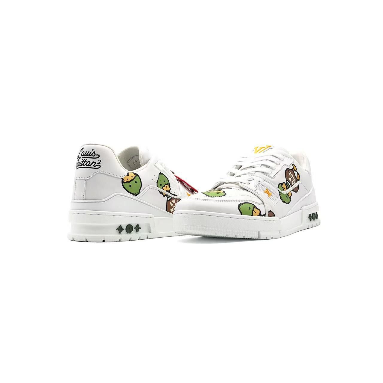 Louis Vuitton Louis Vuitton Duck Nigo White Trainer Sneaker Size US 7.5 / EU 40-41 - 3 Thumbnail