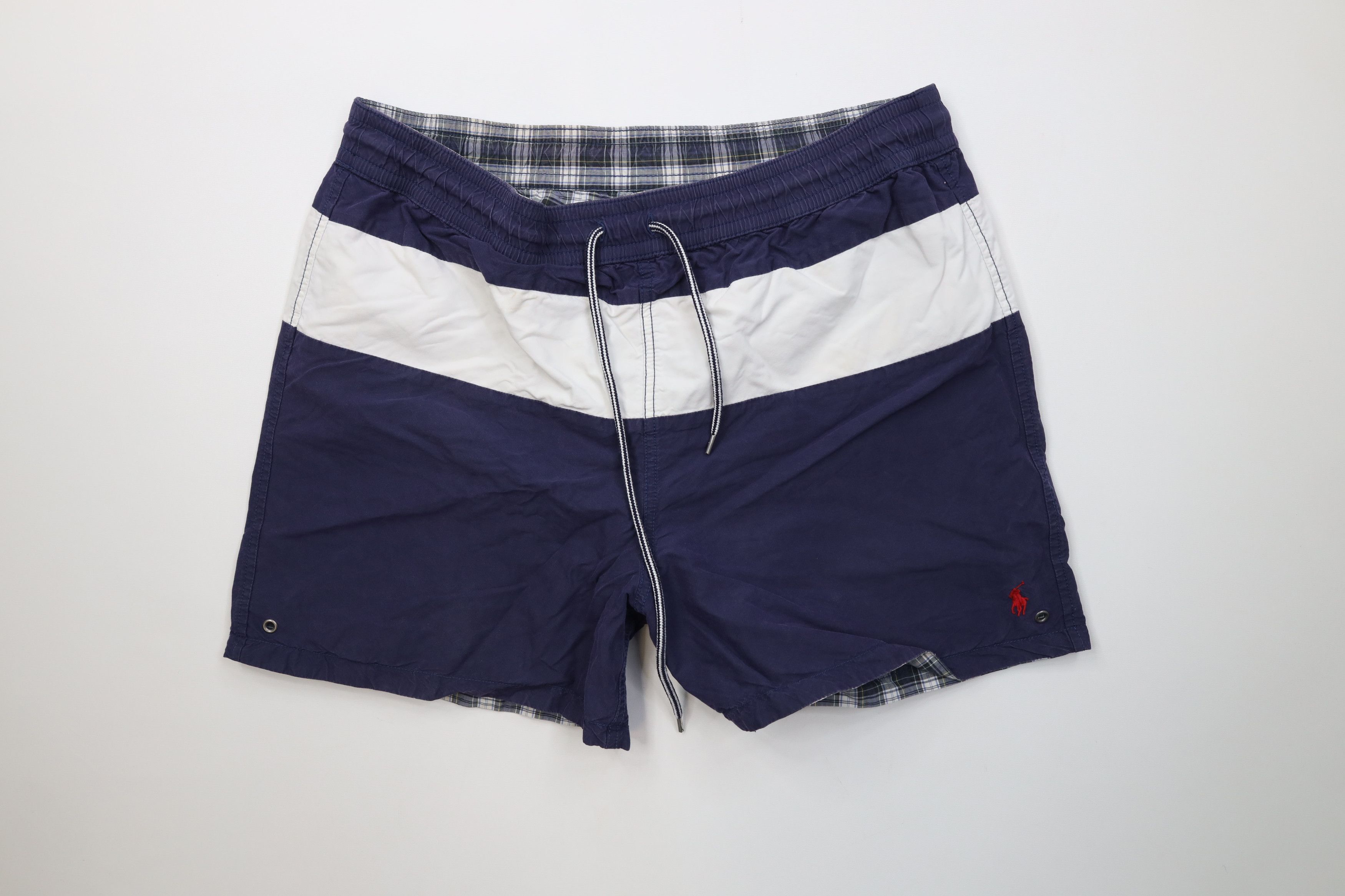 Ralph Lauren Vintage 90s Ralph Lauren Reversible Above Shorts Swim Trunks Size US 34 / EU 50 - 1 Thumbnail