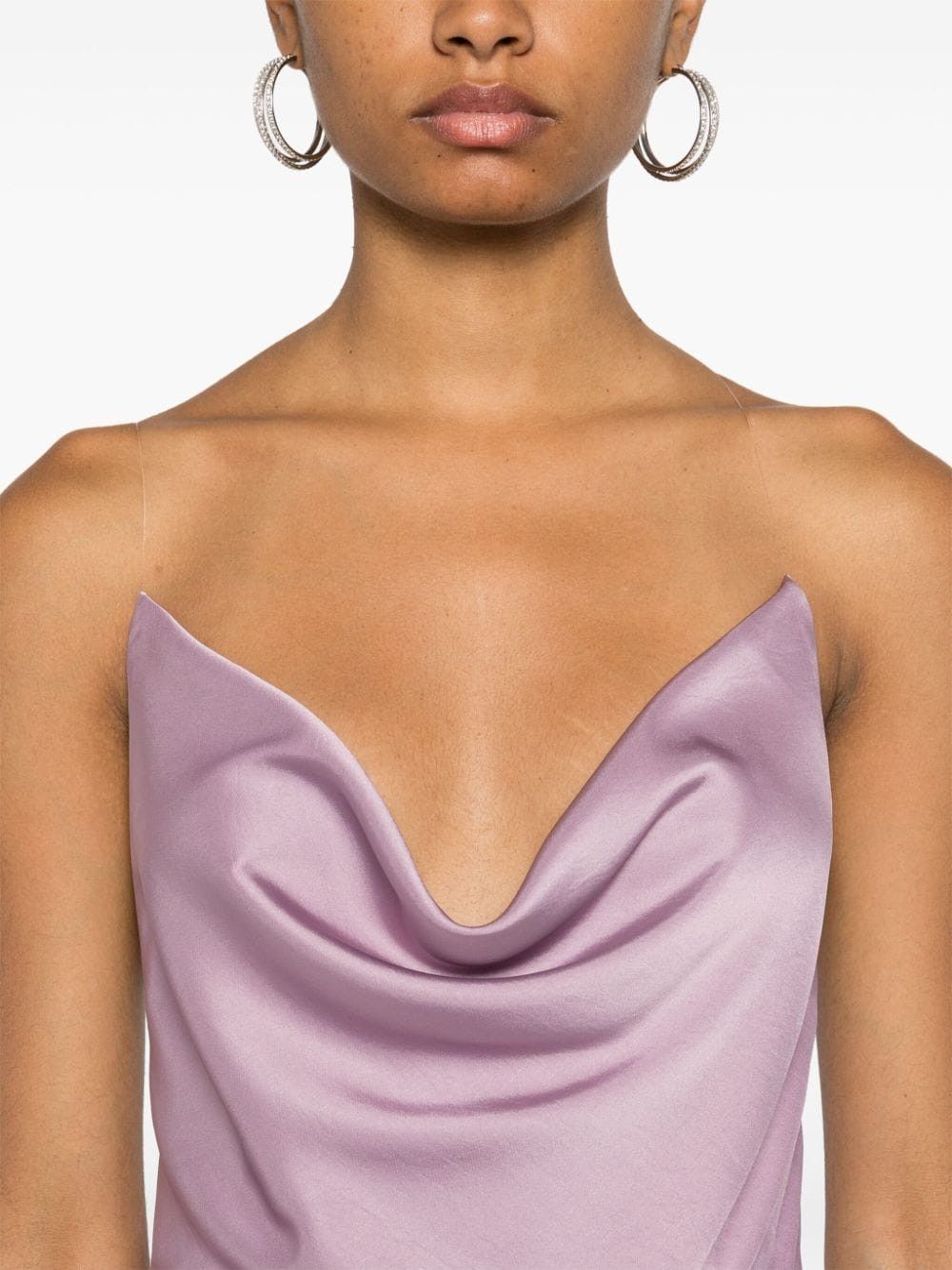 Y/Project o1s22i1n0924 Spaghetti Straps Mini Stin Slip Dress Size XS / US 0-2 / IT 36-38 - 5 Thumbnail