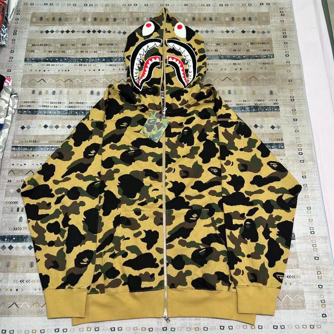 Bape COLOR CAMO SHARK FULL ZIP HOODIE Size US XL / EU 56 / 4 - 1 Thumbnail