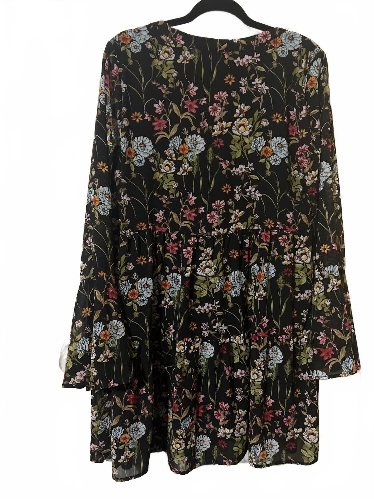 Other Allard State Black Floral Long Sleeve Dress Medium fairycore Size M / US 6-8 / IT 42-44 - 6 Thumbnail