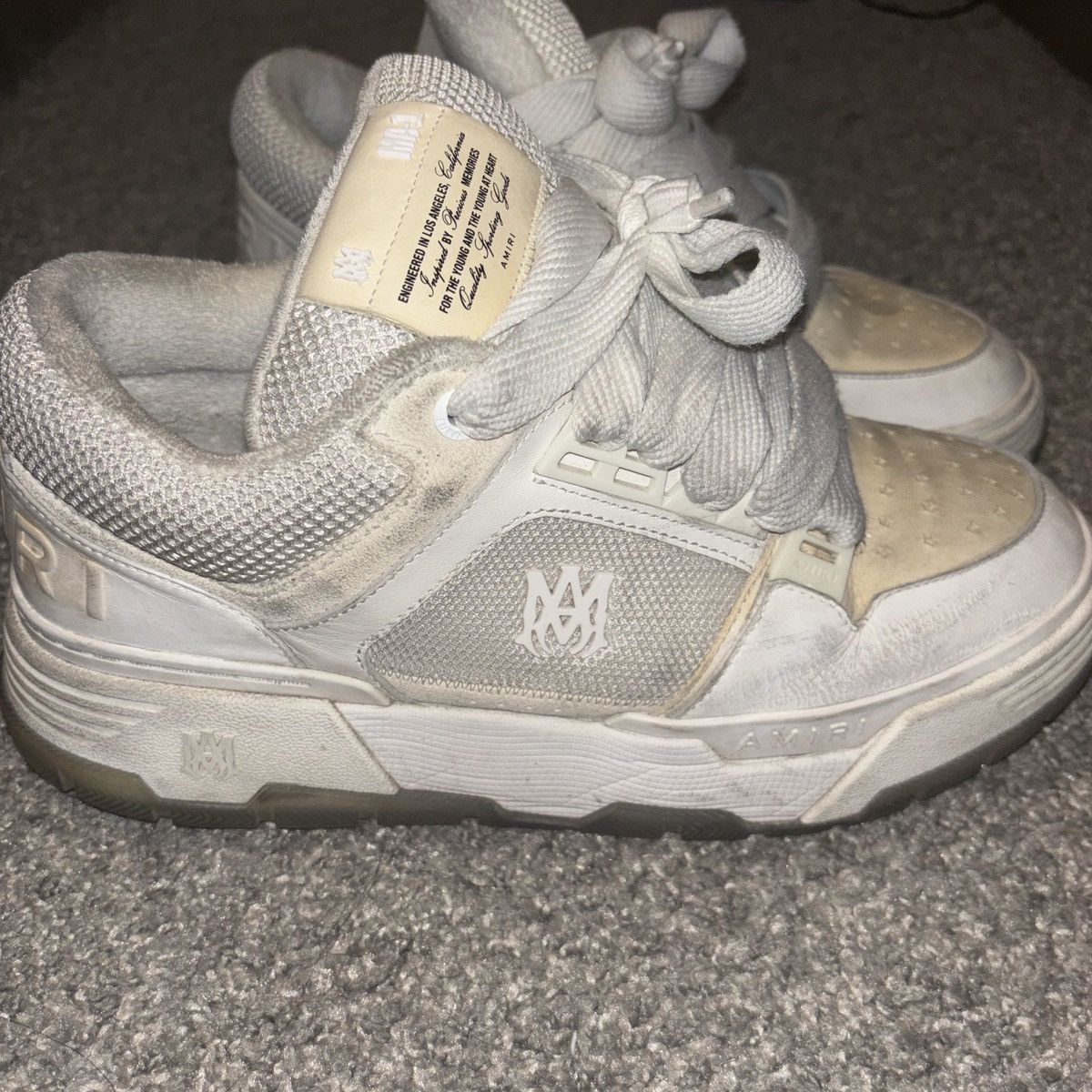 Amiri Amiri MA-1 White/Cream Size US 11 / EU 44 - 4 Thumbnail