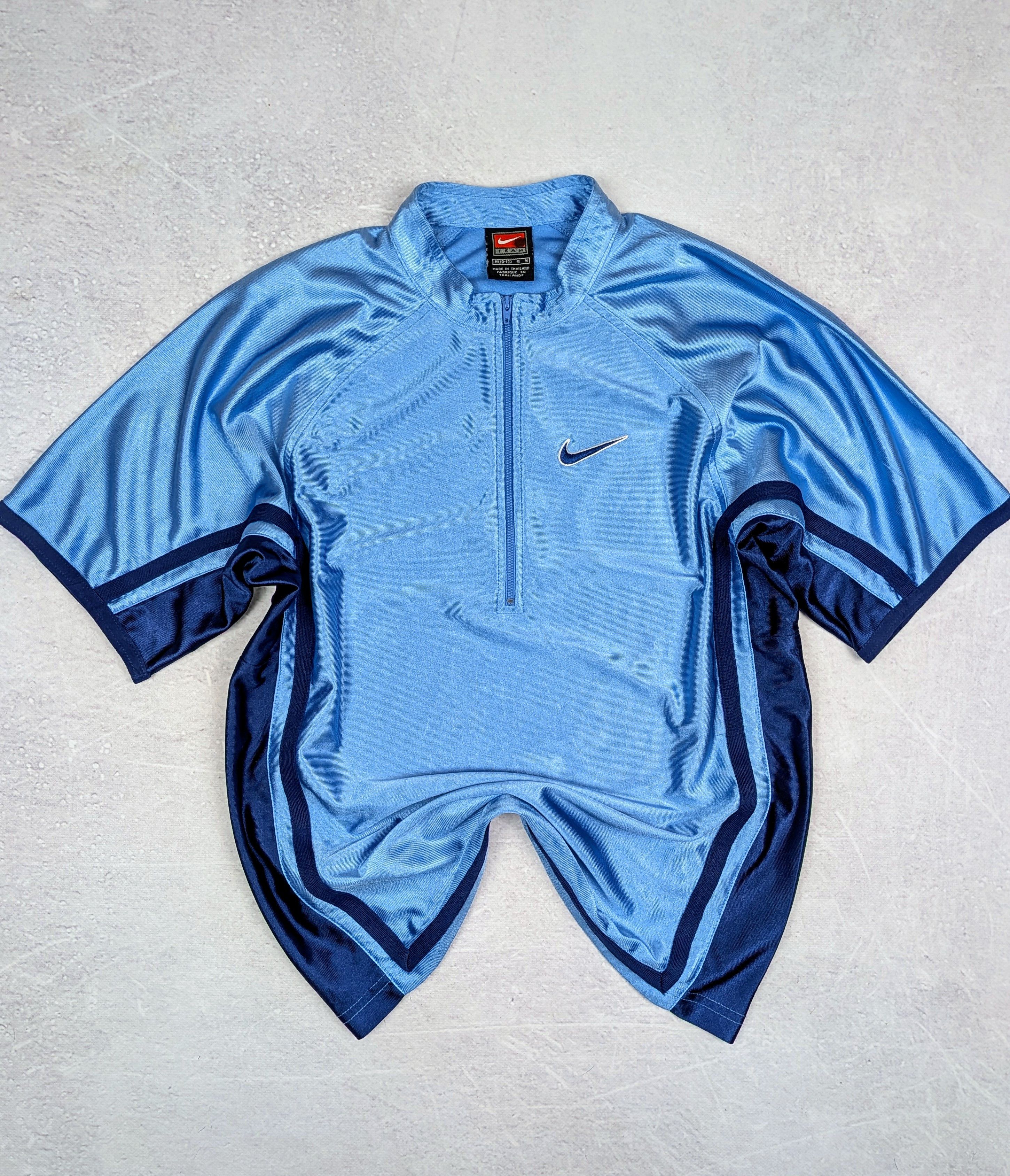 Nike Nike Team Vintage Y2K Jersey 1/4 Zip Satin Rare Size S Size US S / EU 44-46 / 1 - 1 Thumbnail