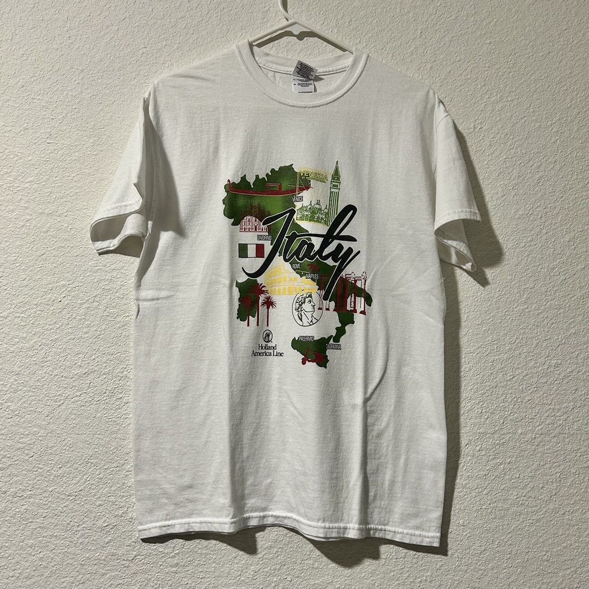 Gildan × Vintage Vintage Italy Gildan White T-Shirt Men’s Medium Size US M / EU 48-50 / 2 - 1 Thumbnail