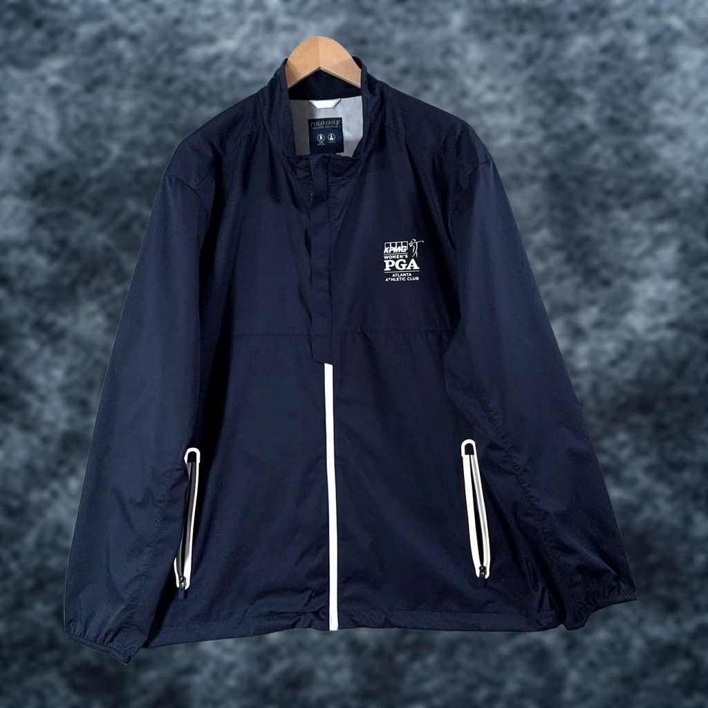 Polo Ralph Lauren Ralph Lauren Golf Jacket Womens 2XL Blue Windbreaker PoloSport Polo Ralph Lauren PGA Champ Atlanta Unisex Full Zip Lightweight Water Resistant Size XXL / US 16-18 / IT 52-54 - 1 Thumbnail