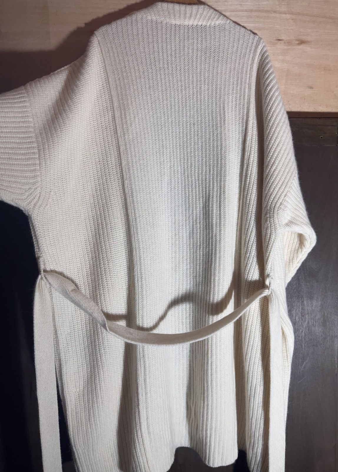 Ann Demeulemeester ann demeulemeester off white wool oversized cardigan coat S Size S / US 4 / IT 40 - 9 Thumbnail
