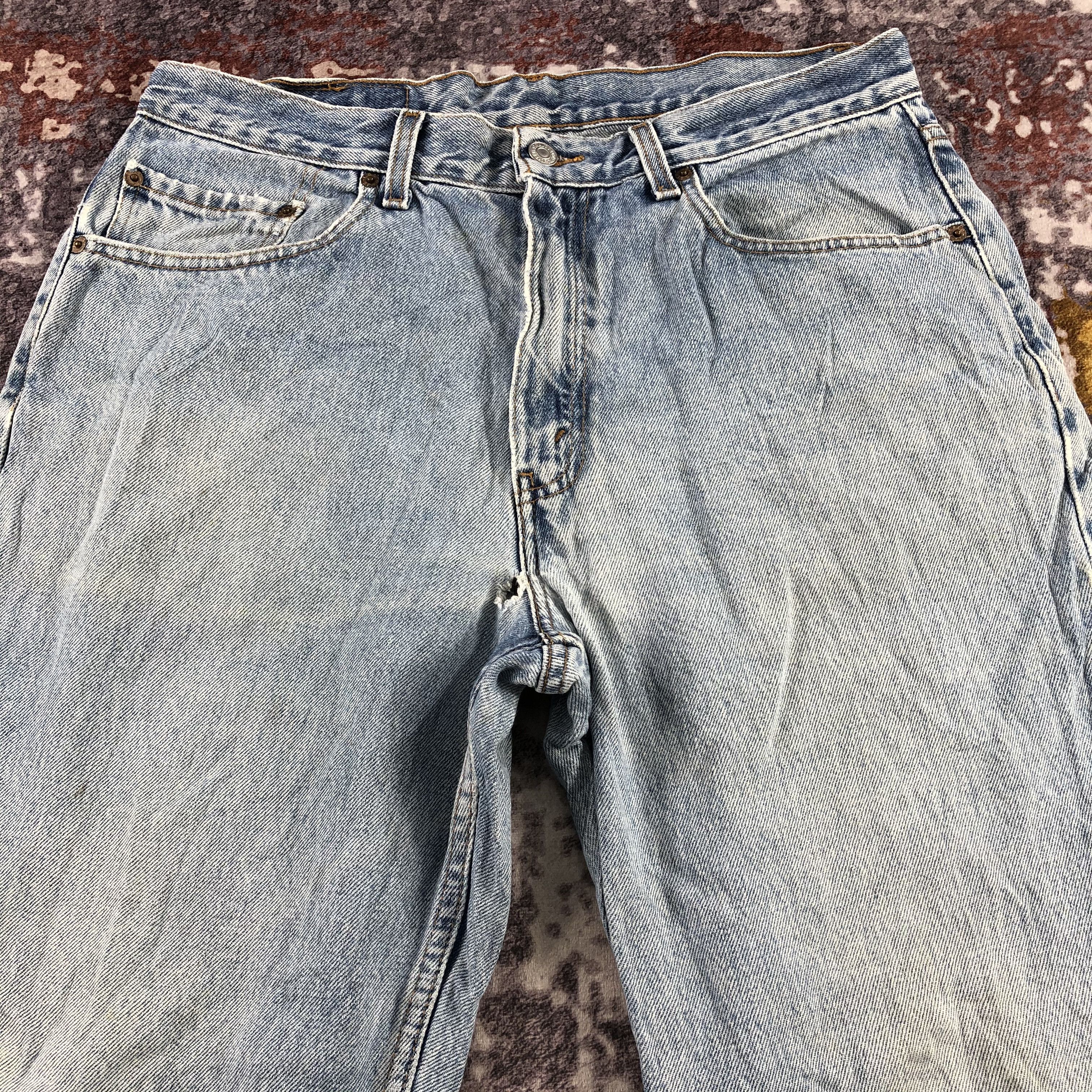 Levi's × Vintage 90s Vintage Blue Wash Levis 550 Jeans-JM2966 Size US 34 / EU 50 - 3 Thumbnail