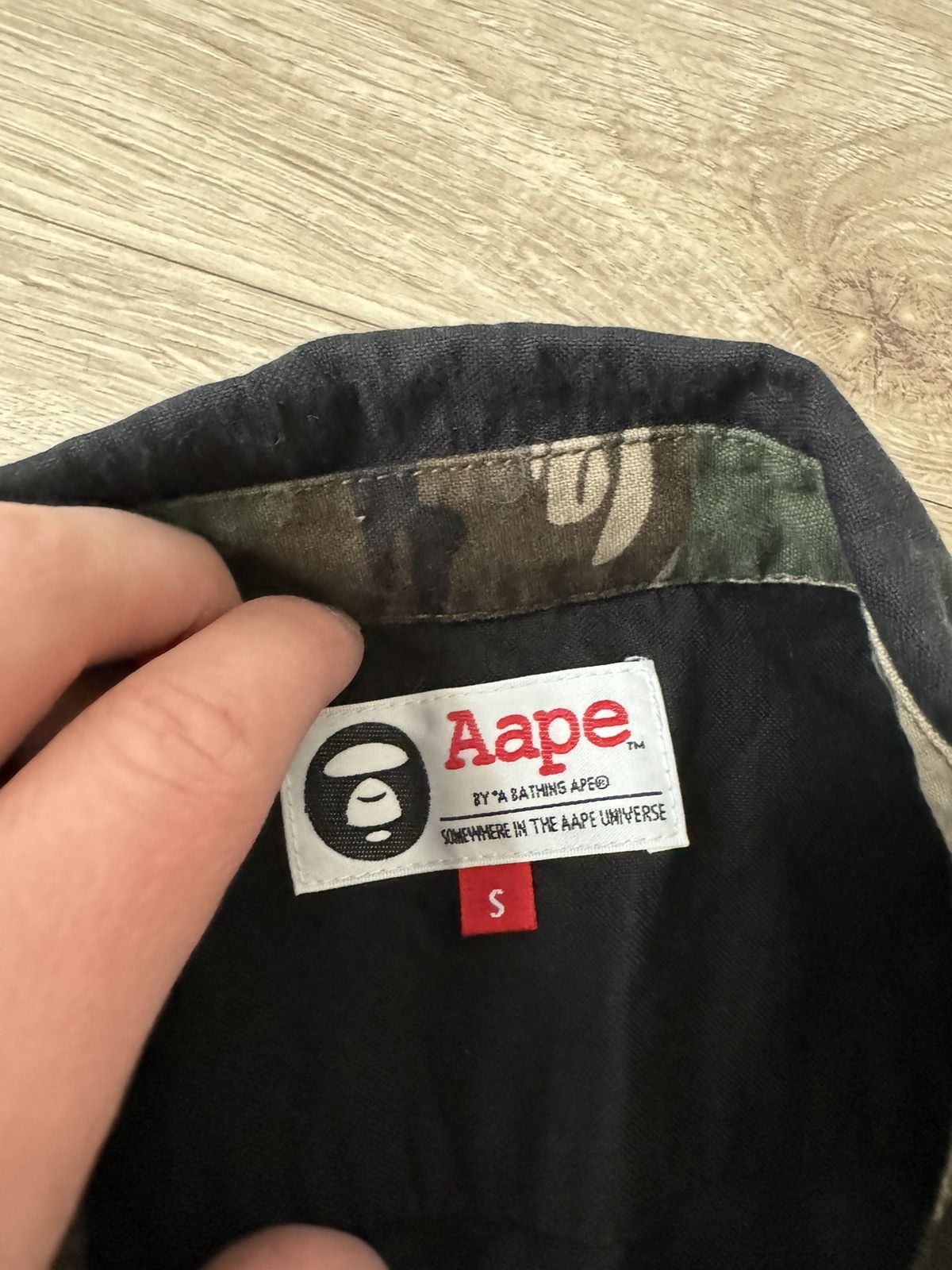 Aape Aape By A Bathing Ape Bape Black Button Up Shirt Size US S / EU 44-46 / 1 - 8 Thumbnail