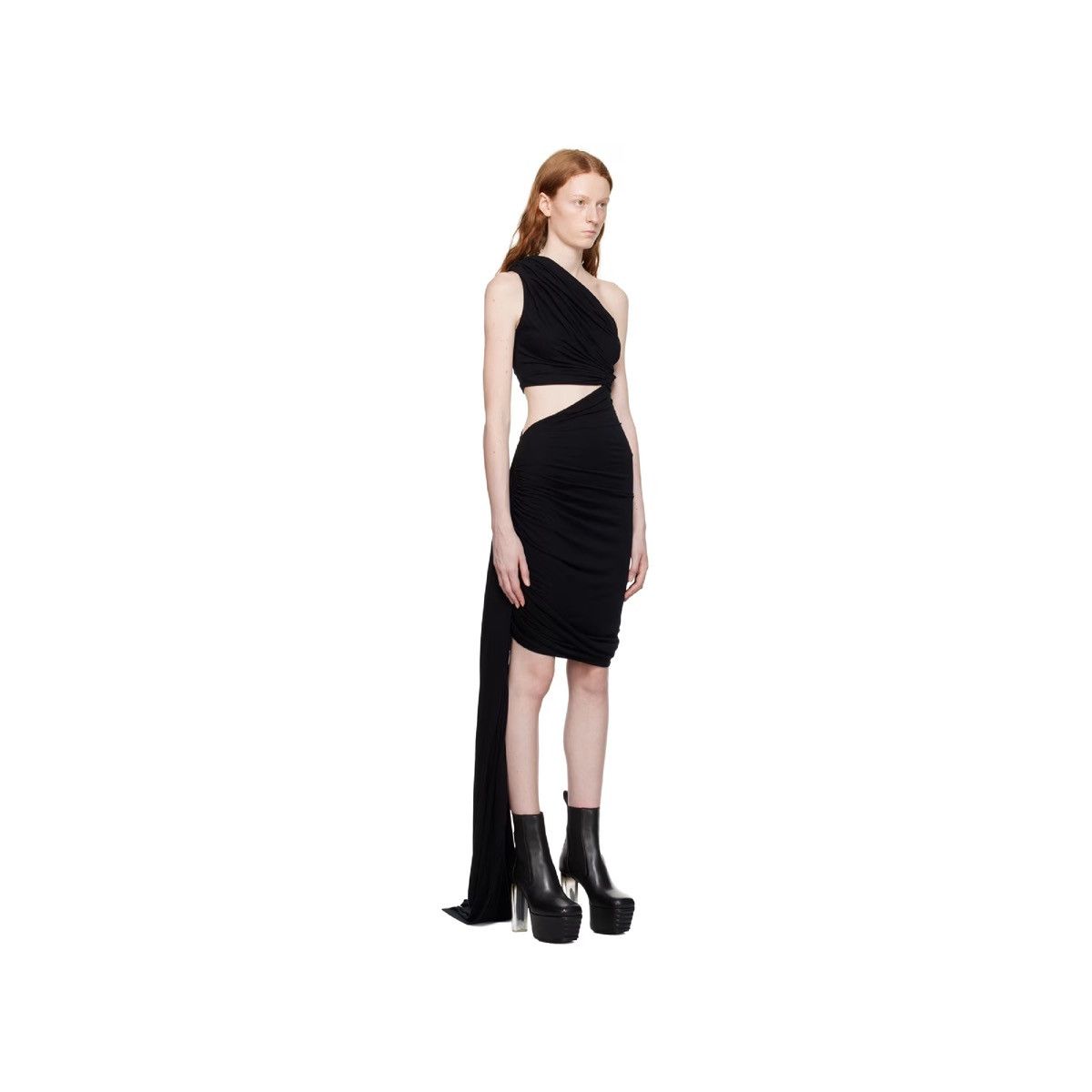 image of Rick Owens Lilies Black Ophelia Mini Dress, Women's (Size Small)